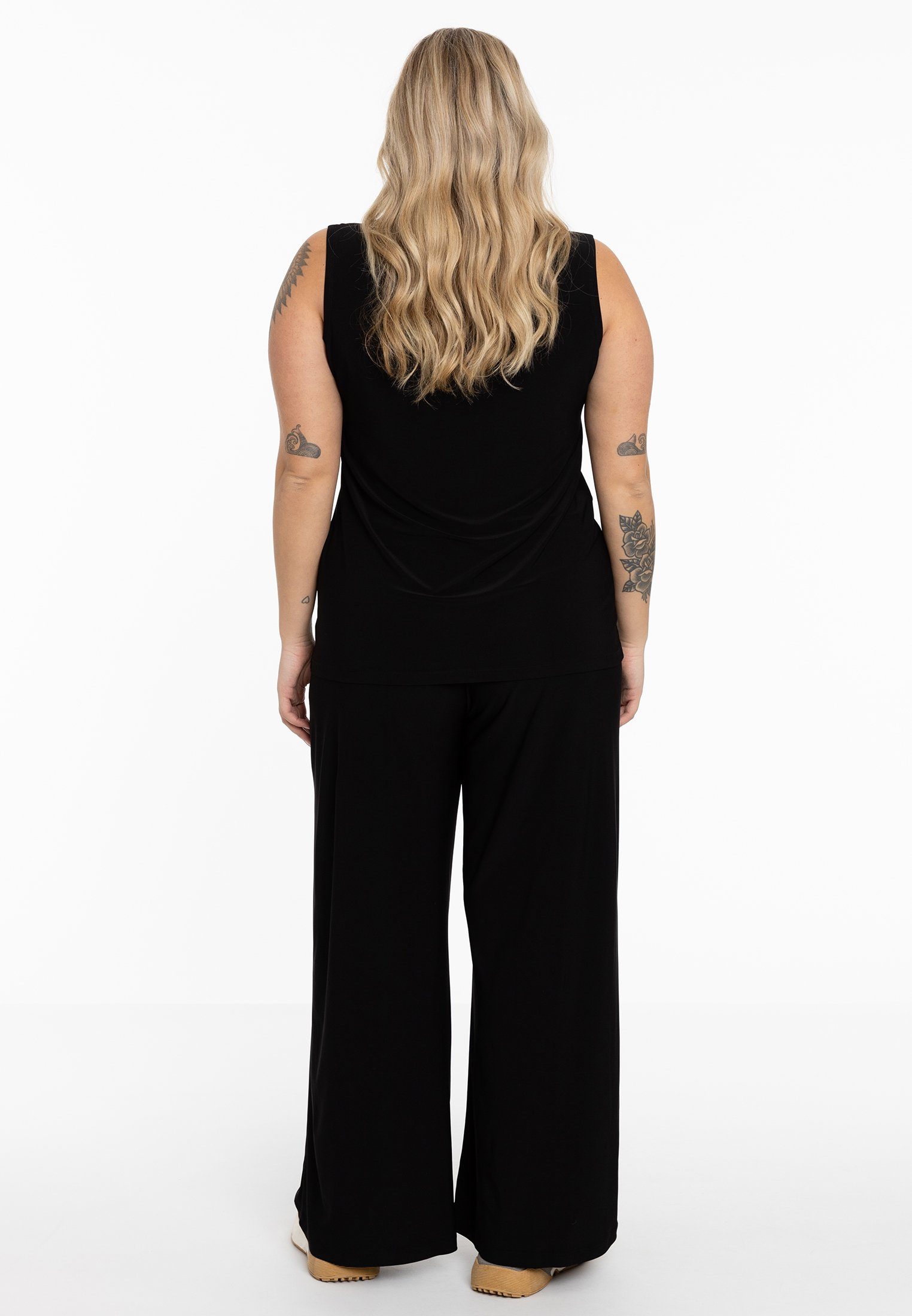 YOEK Bootcuthose Damen Hose Große Größen