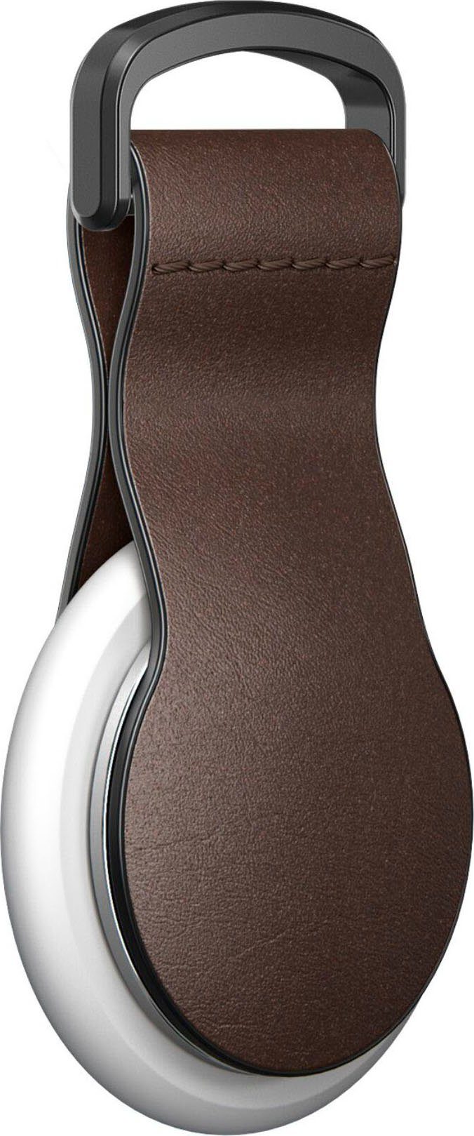 Nomad Schlüsselanhänger Airtag Leather Loop 90 degrees