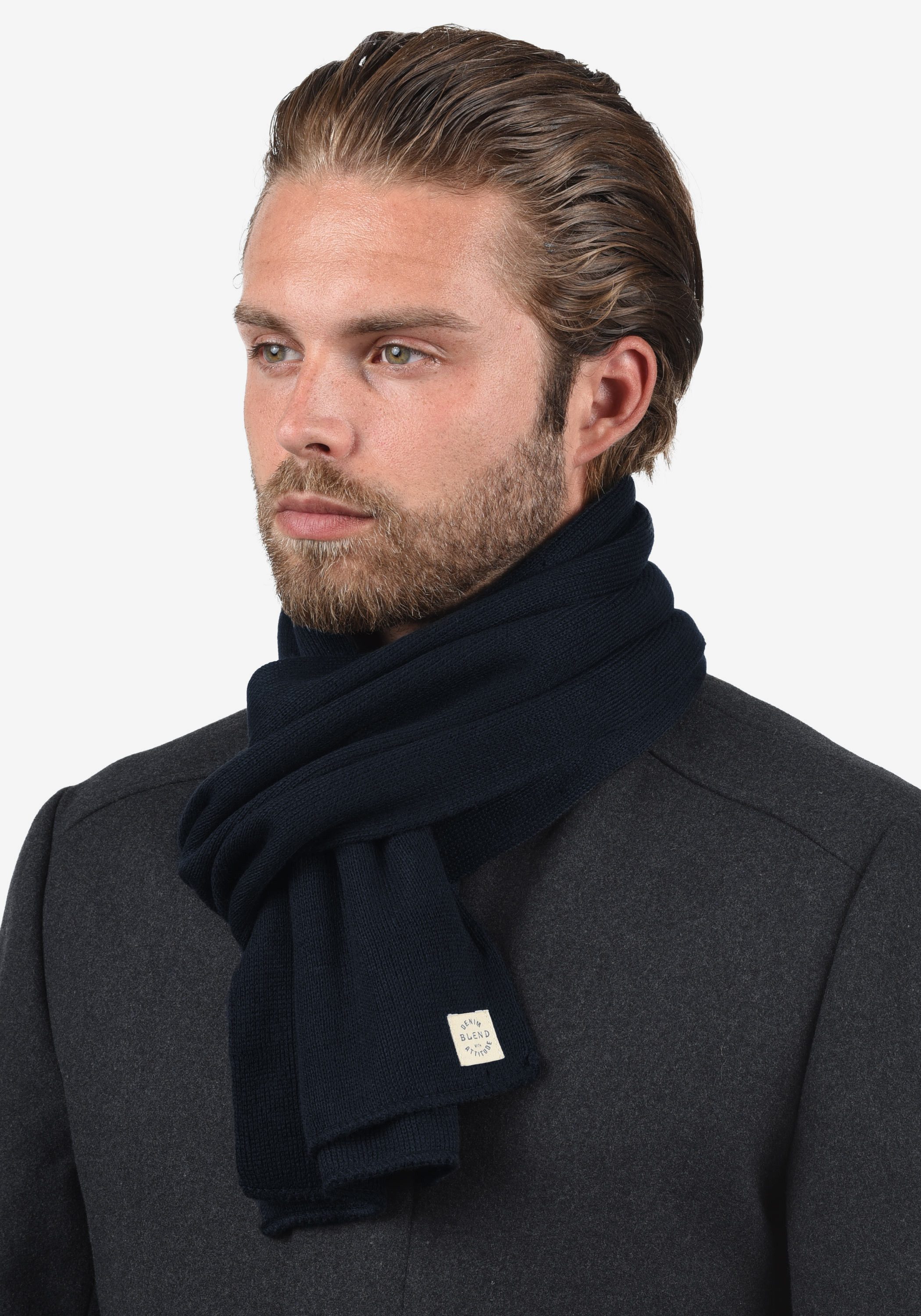 Blend Strickschal BHScar, Schal mit Logobadge