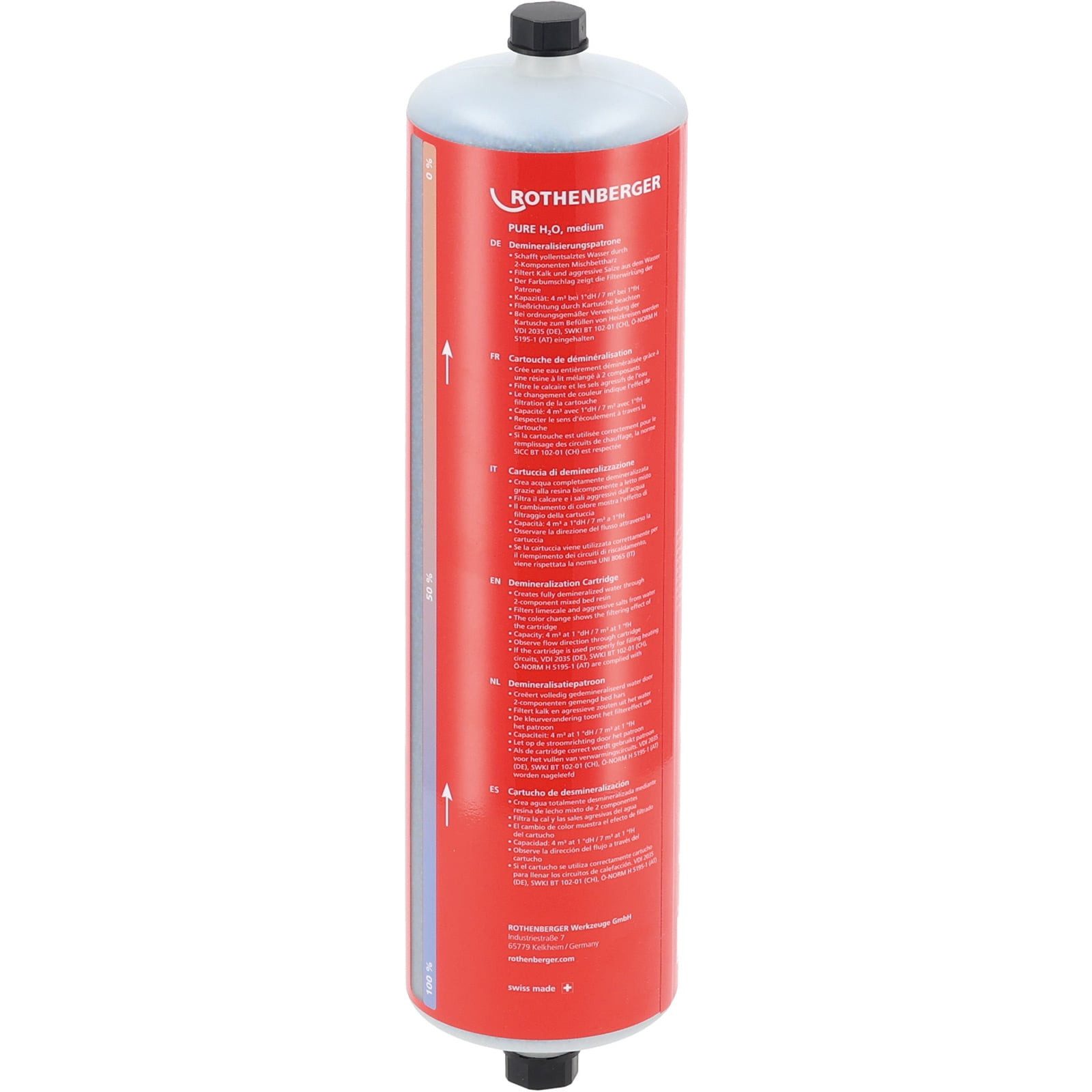 Rothenberger Rohrreinigungsmaschine ROTHENBERGER PURE H2O (M) Demineralisierungskartusche - 1500004322