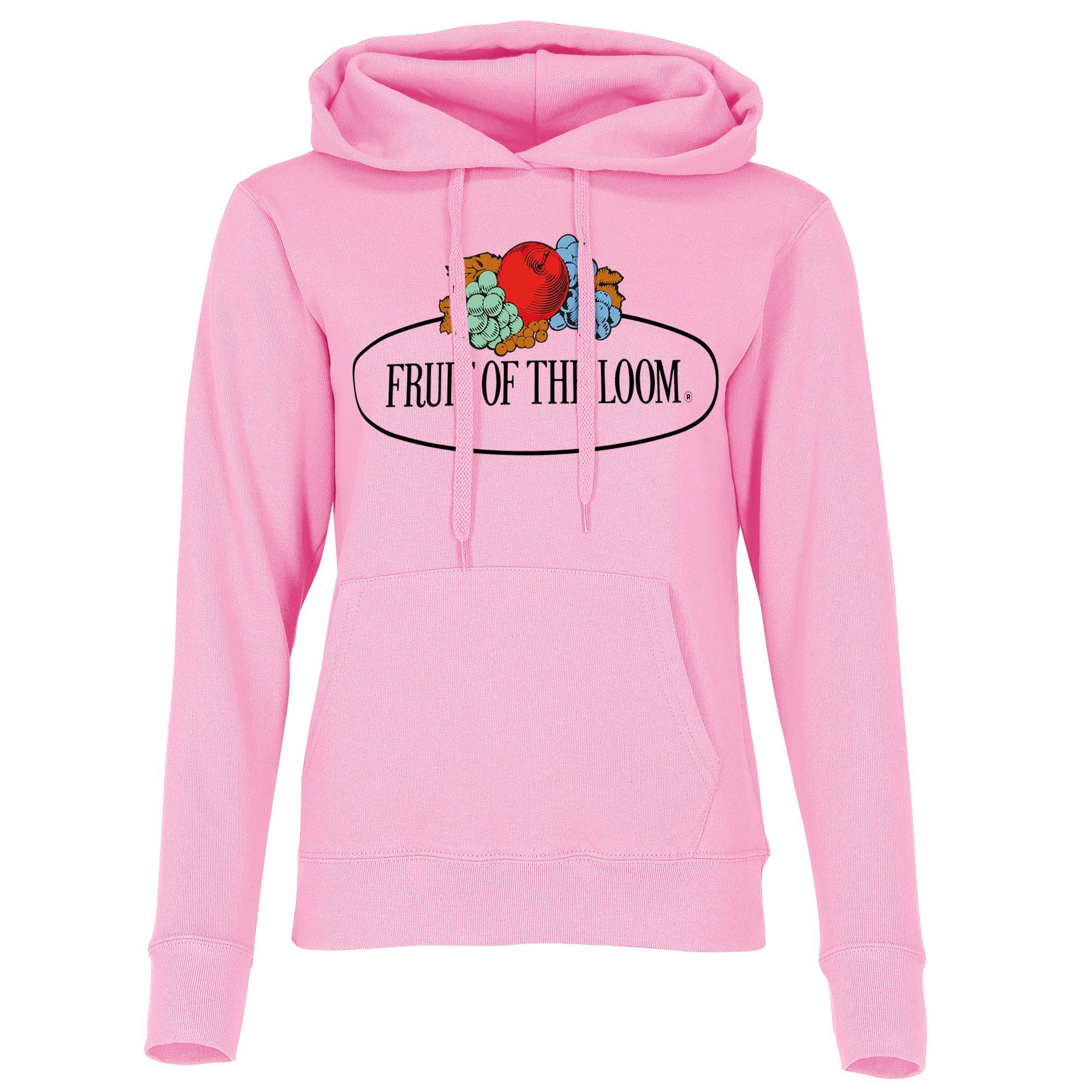 Kapuzensweatshirt the of Fruit Damen mit Vintage-Logo Loom Kapuzenpullover rose
