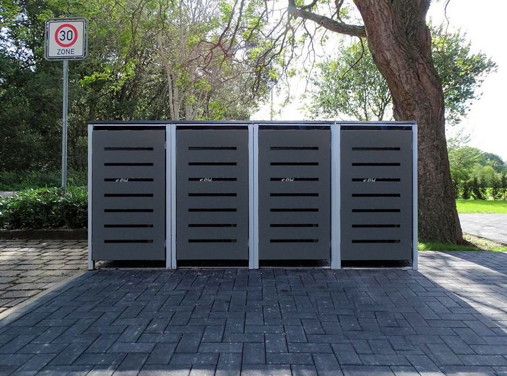 SRM Design Mülltonnenbox 4 Коробки для сміттєвих баків Modell No.6 Anthrazitgrau 240L