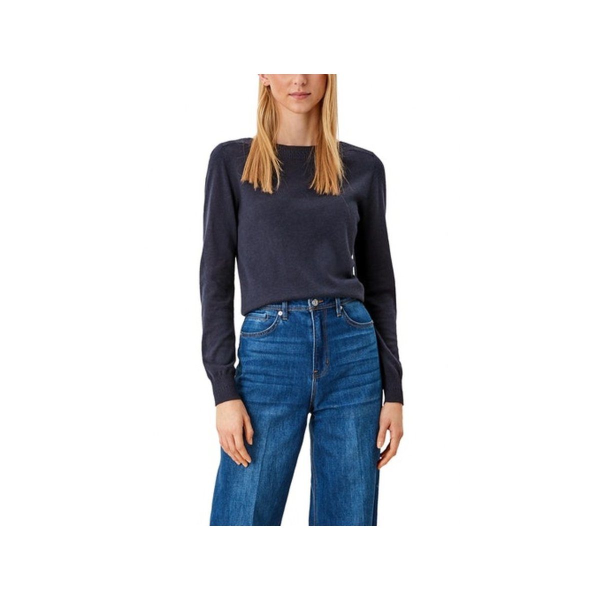 s.Oliver Longpullover (1-tlg) uni blau