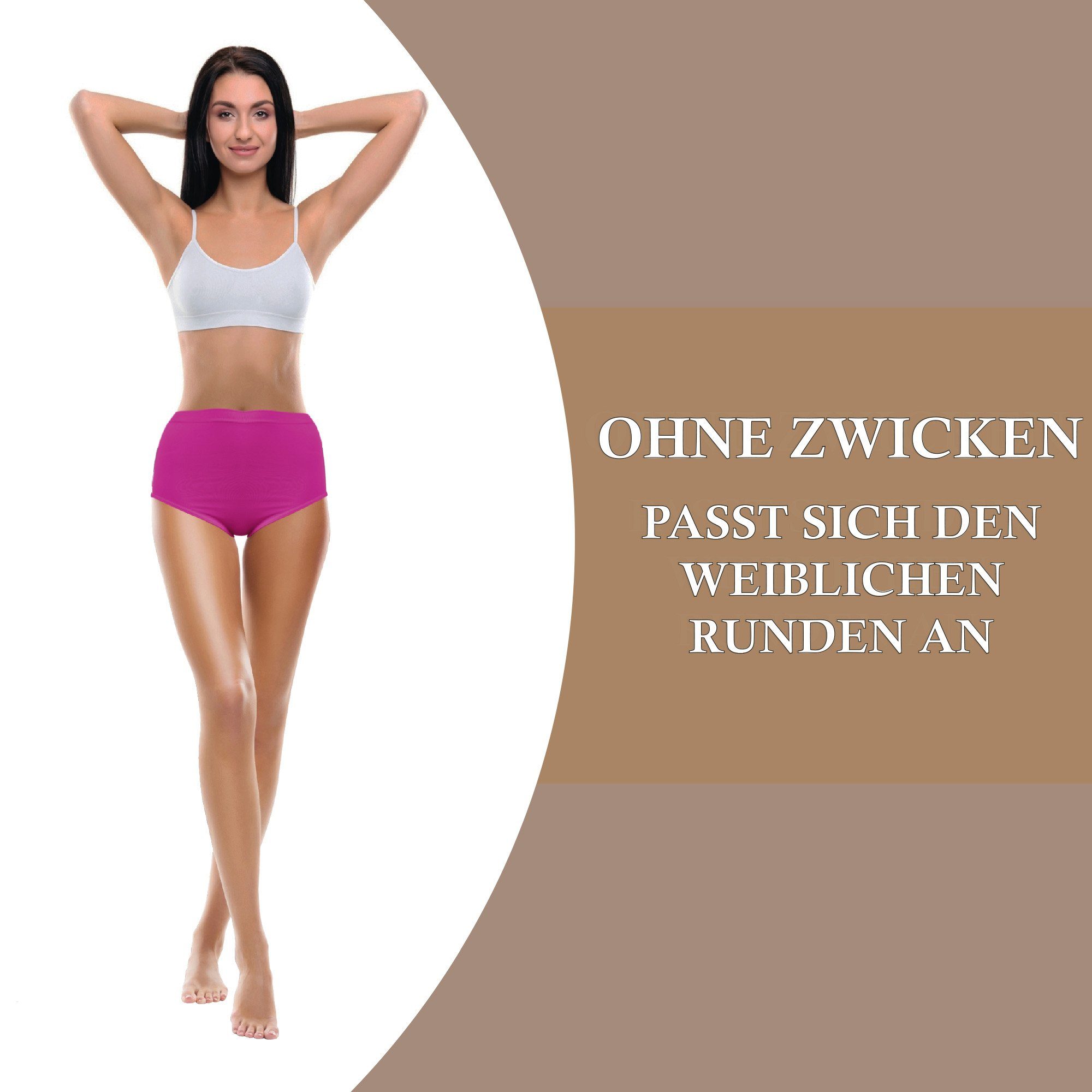 Bestlivings Hüftslip Schlüpfer 40 bis 54 (2-St) Unterhosen Damen - Unterwäsche Slip Stretch - Taillenslip