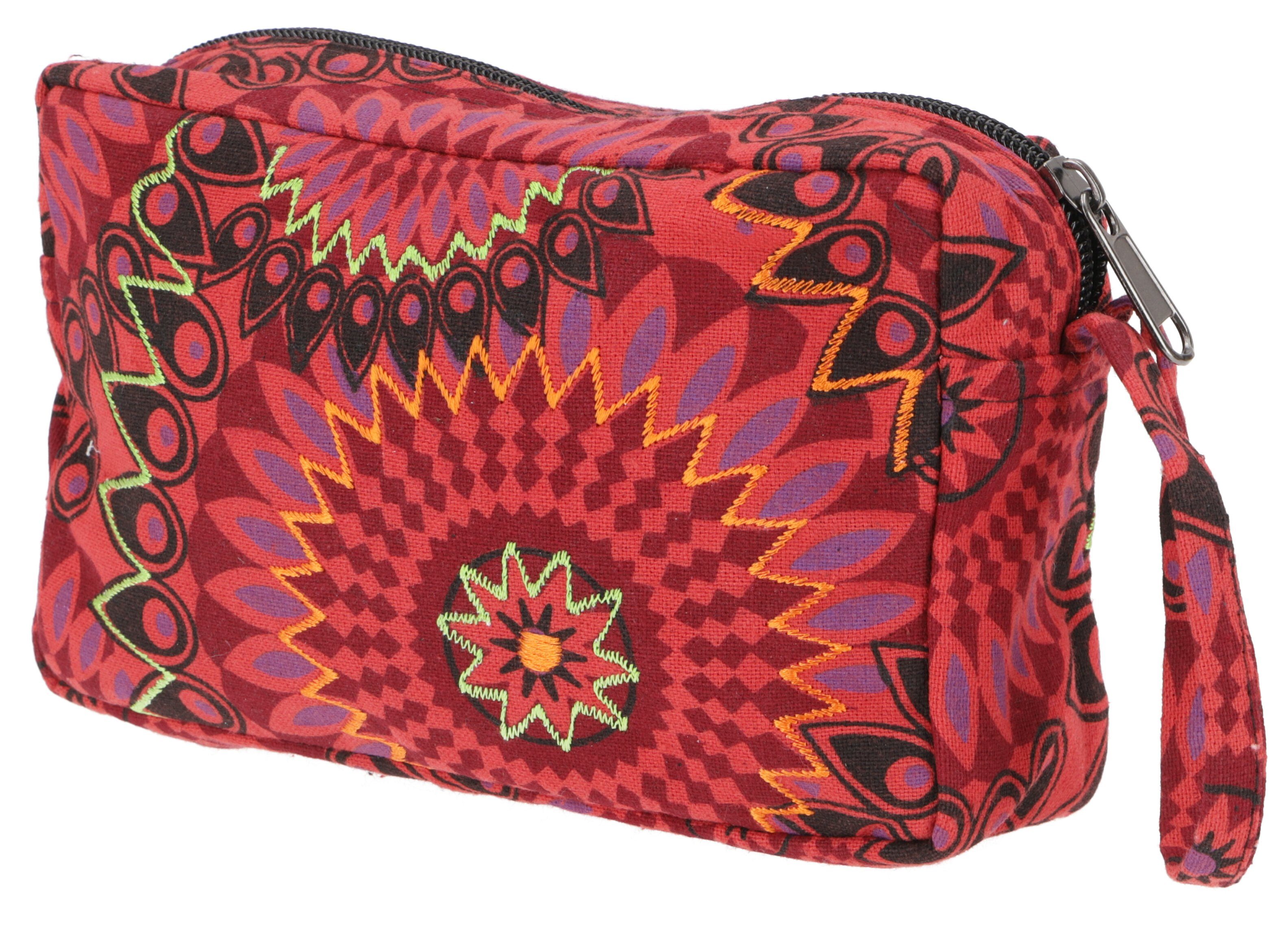 Guru-Shop Aufbewahrungstasche Boho Kosmetiktasche, Kramtäschchen aus Nepal -..