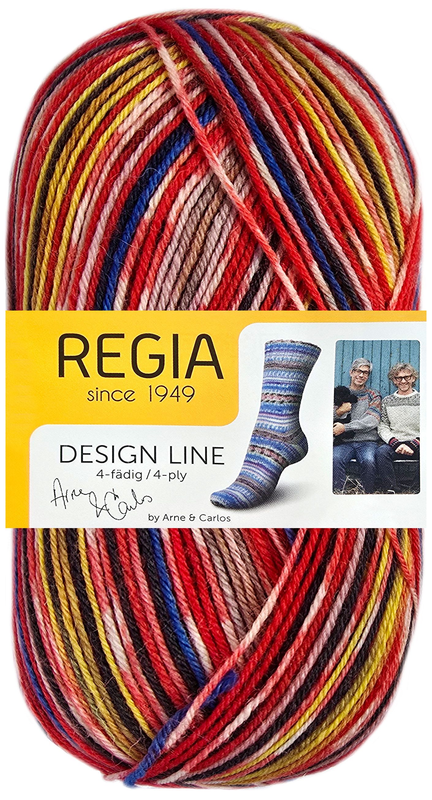 Regia 100 Gramm Regia Design Line Sockenwolle 4-fach Farbauswahl Häkelwolle