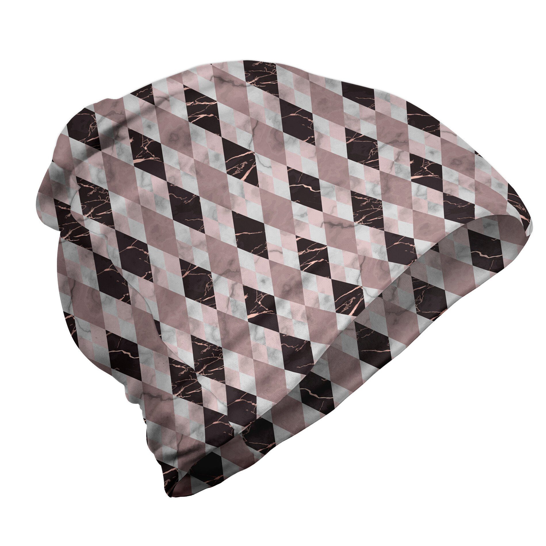 Abakuhaus Beanie Wandern im Freien Geometrisch Drucken Marble Rhombus Checks