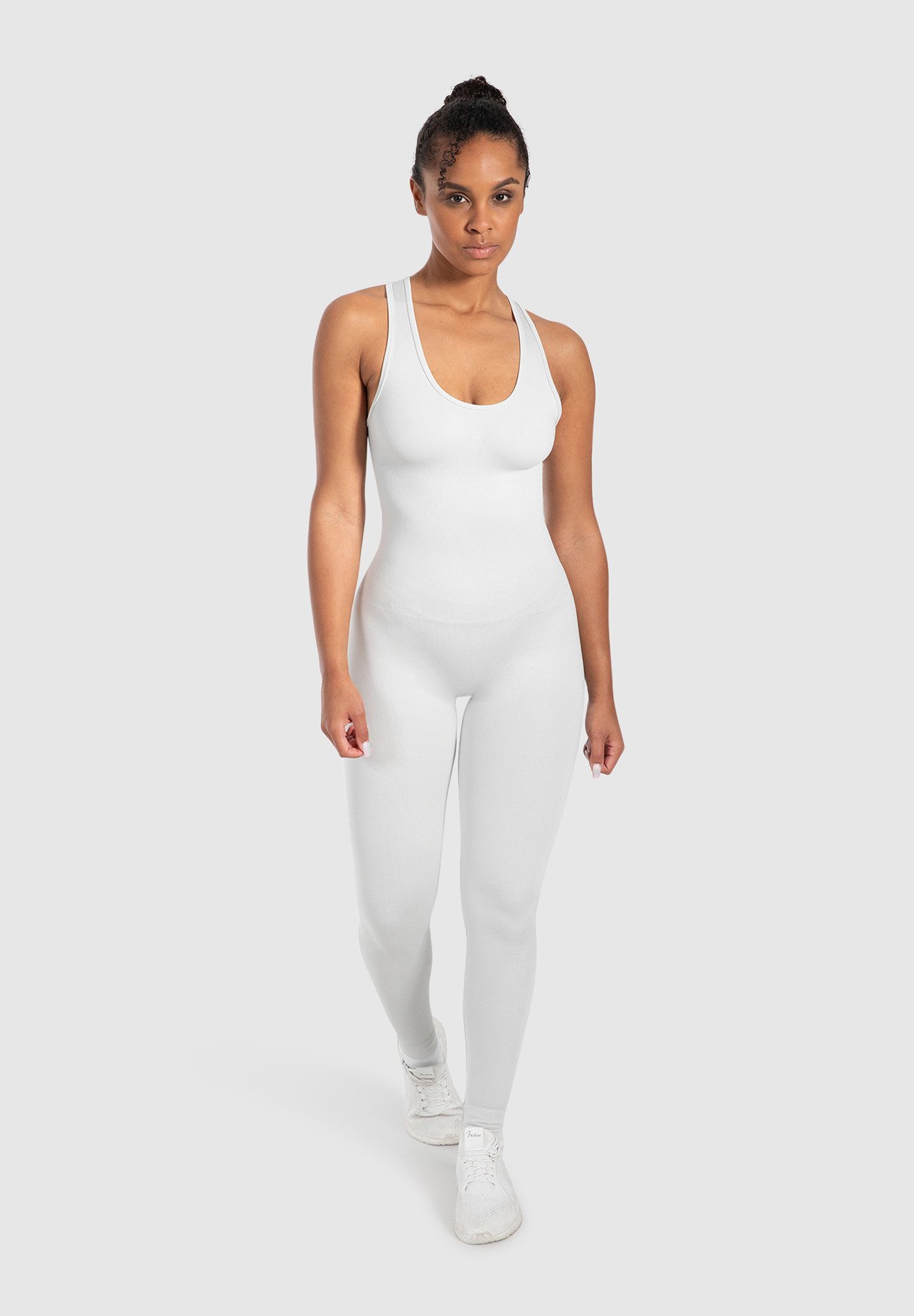 Smilodox Jumpsuit Elsie, Seamless Einteiler, Racerback, Ganzkörperanzug fig günstig online kaufen
