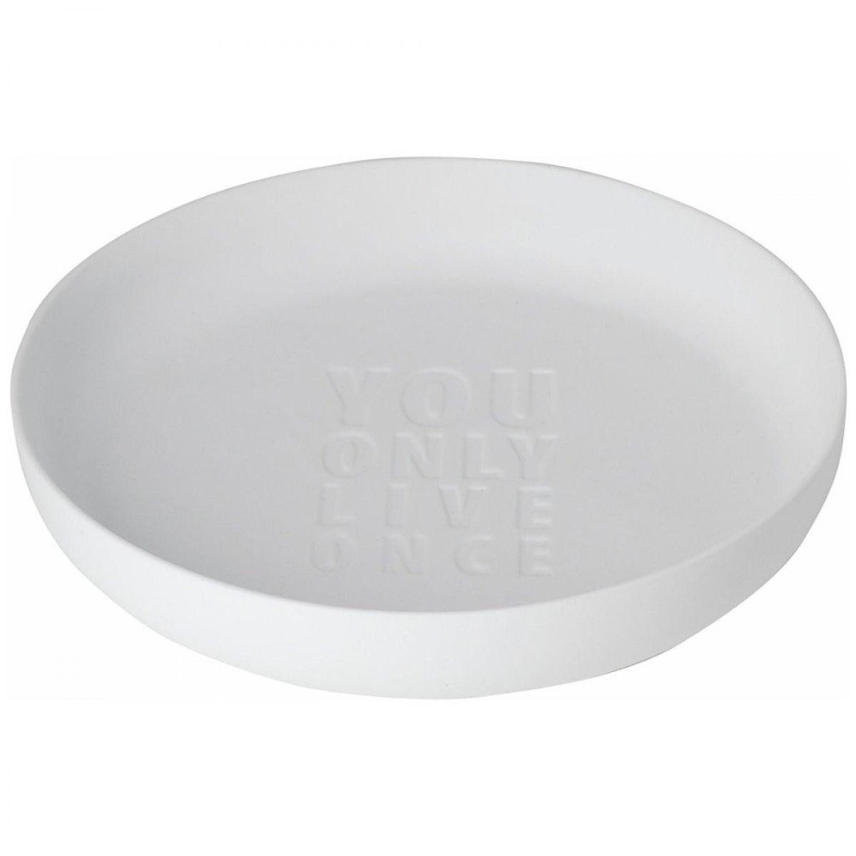 Räder Schüssel Design Schale Wortwelten You Only (22x3,4cm)