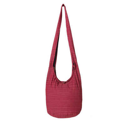 PANASIAM Wickeltasche Schulterbeutel Lini Beuteltasche aus 100% Baumwolle Schultertasche, In 2 Größen auch als Strandtasche Yogatasche oder Handtasche nutzbar