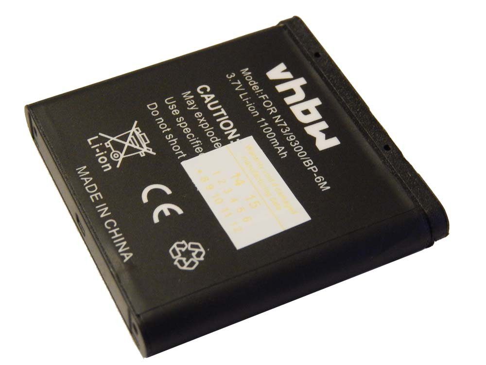 vhbw kompatibel mit Mobiado Luminoso, Lucido, Stealth Smartphone-Akku Li-Ion 1100 mAh (3,7 V)