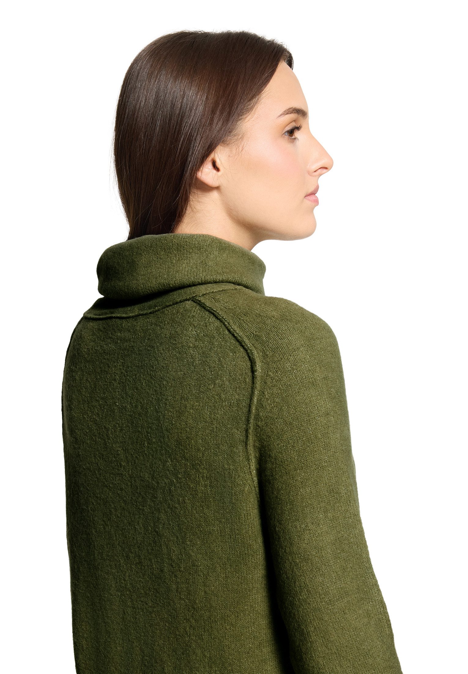 Cartoon Strickkleid Damen mit Turtle Neck