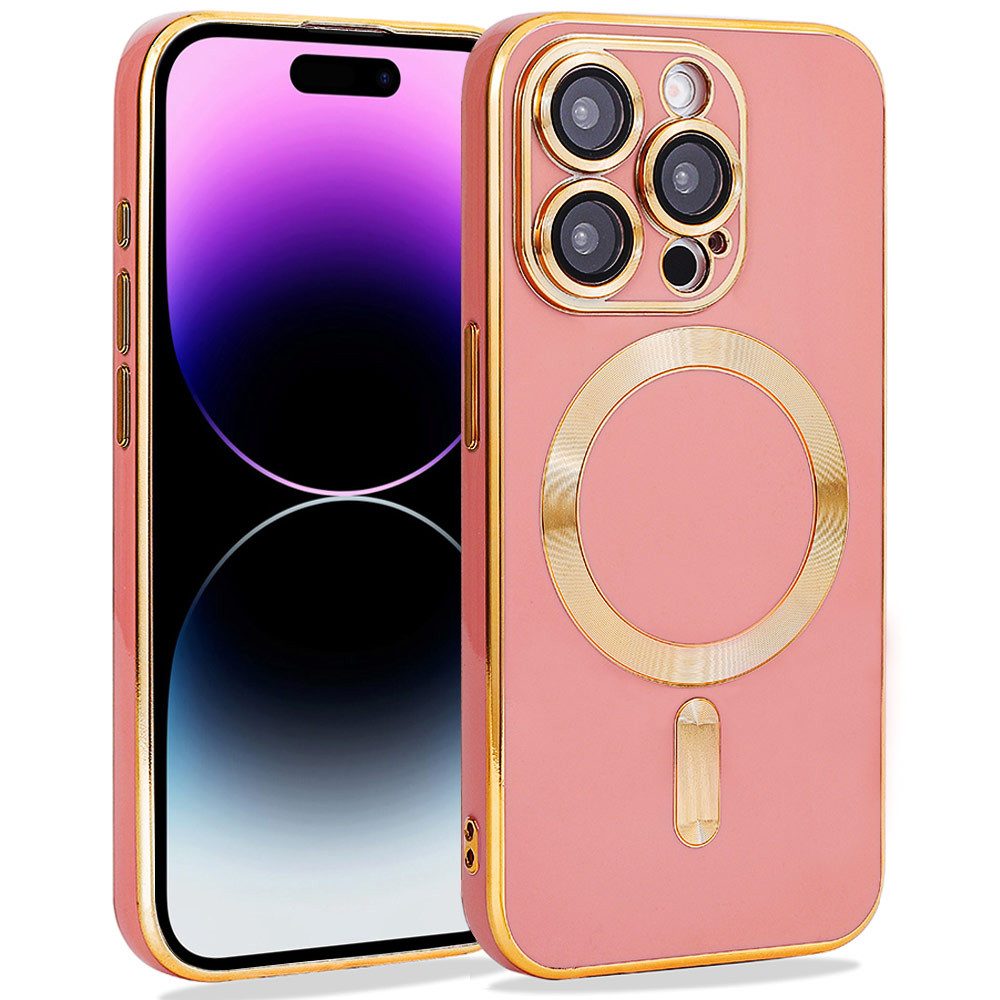 FITSU Handyhülle Case für iPhone 14 Pro Handyhülle MagSafe kompatibel mit Kameraschutz 6,12 Zoll, MagSafe kompatible Schutzhülle für iPhone 14 Pro Hülle Handyschale