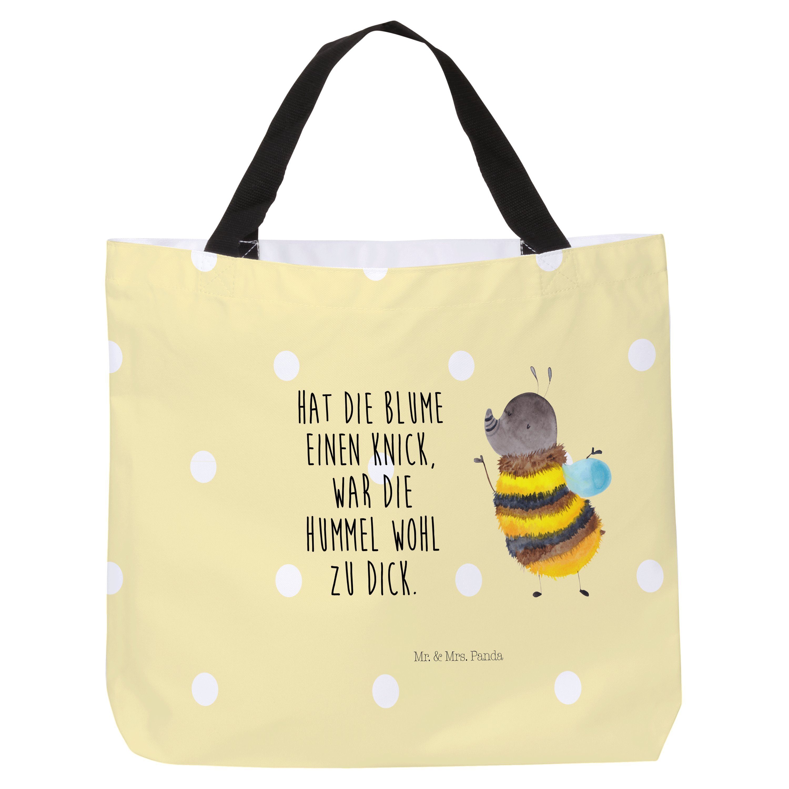 Mr. & Mrs. Panda Shopper »Hummel flauschig Gelb Pastell Geschenk
