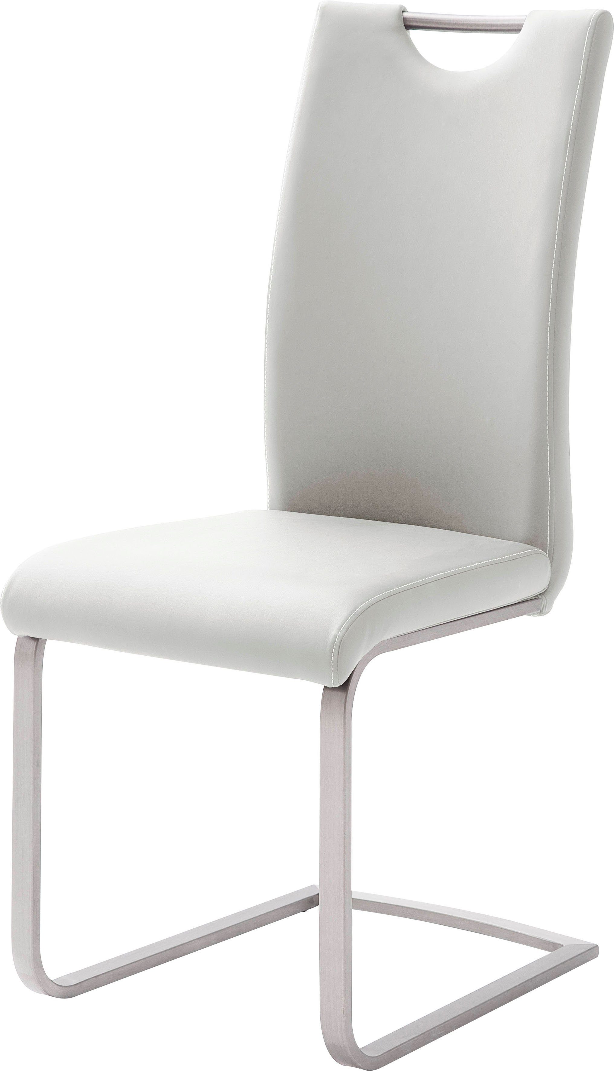 (Set, weiß weiß | 120 Freischwinger kg Paulo 4 St), bis belastbar MCA furniture Stuhl