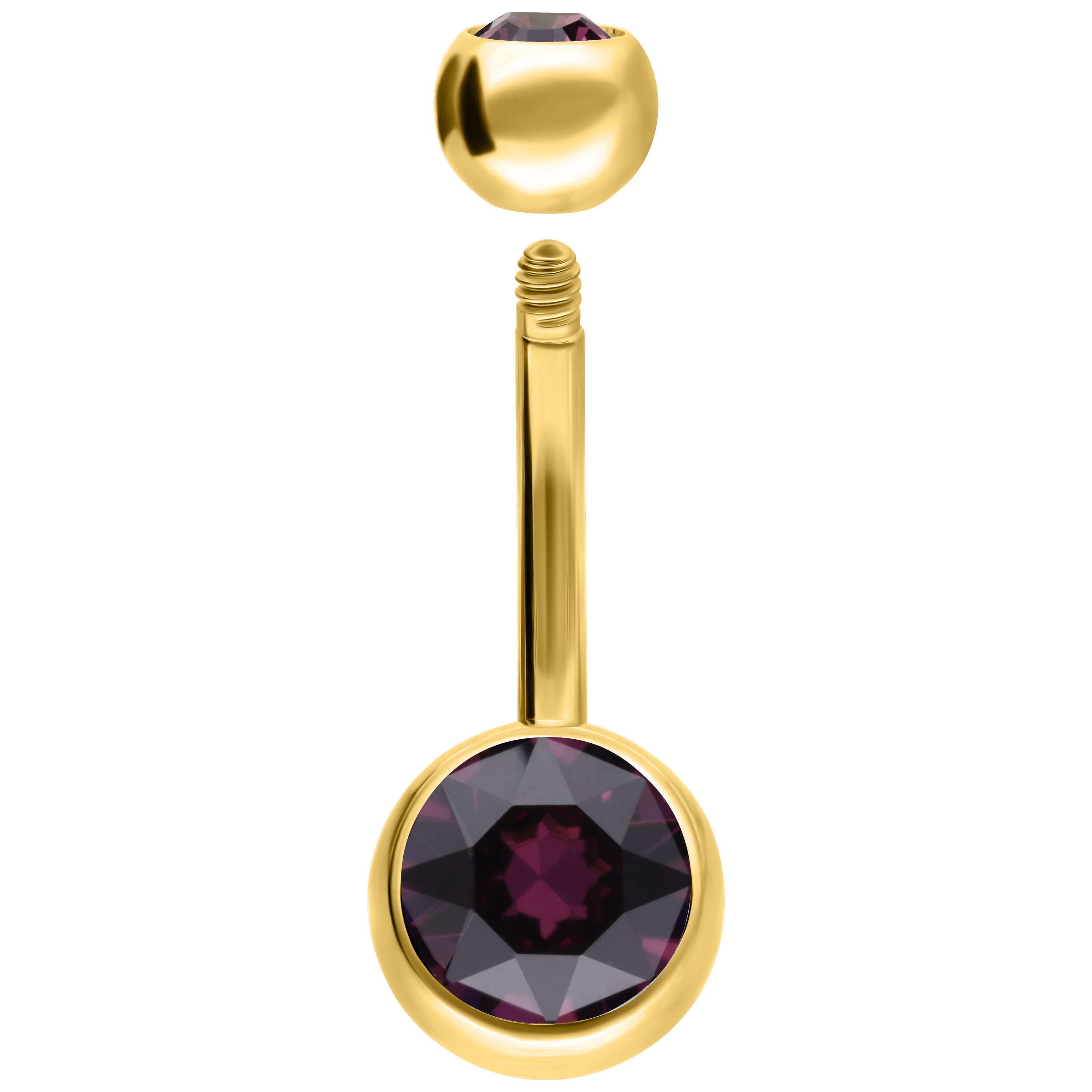 Wildcat Bauchnabelpiercing Multicut Double Jewelled Navel Bananabell für Bauchnabel, 1 Stück, Edelstahl - wasserfest, langlebig, hautverträglich – Bild 2 von 5