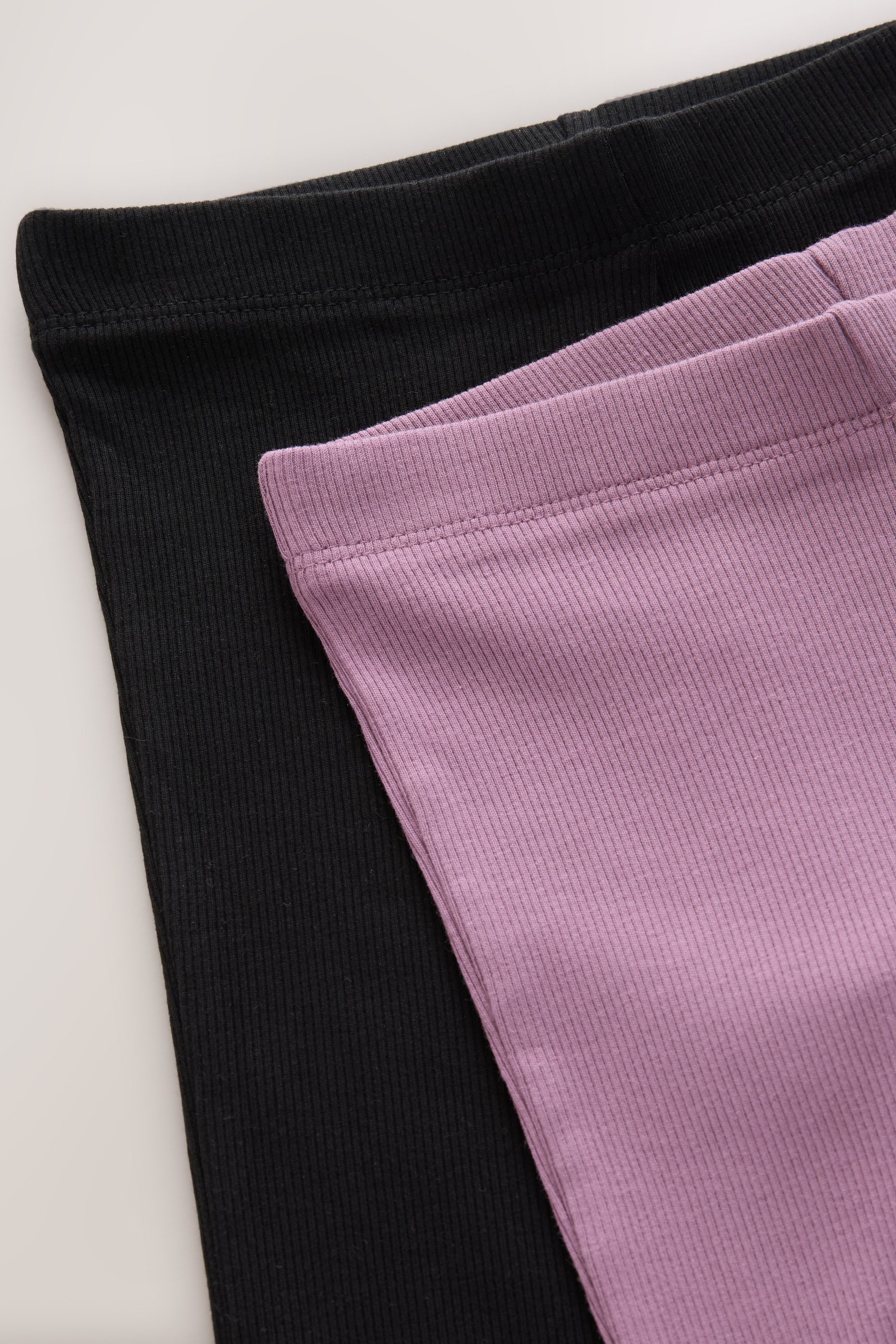 Next Leggings Gerippte Leggings mit ausgestelltem Bein, 2er-Pack (2-tlg)