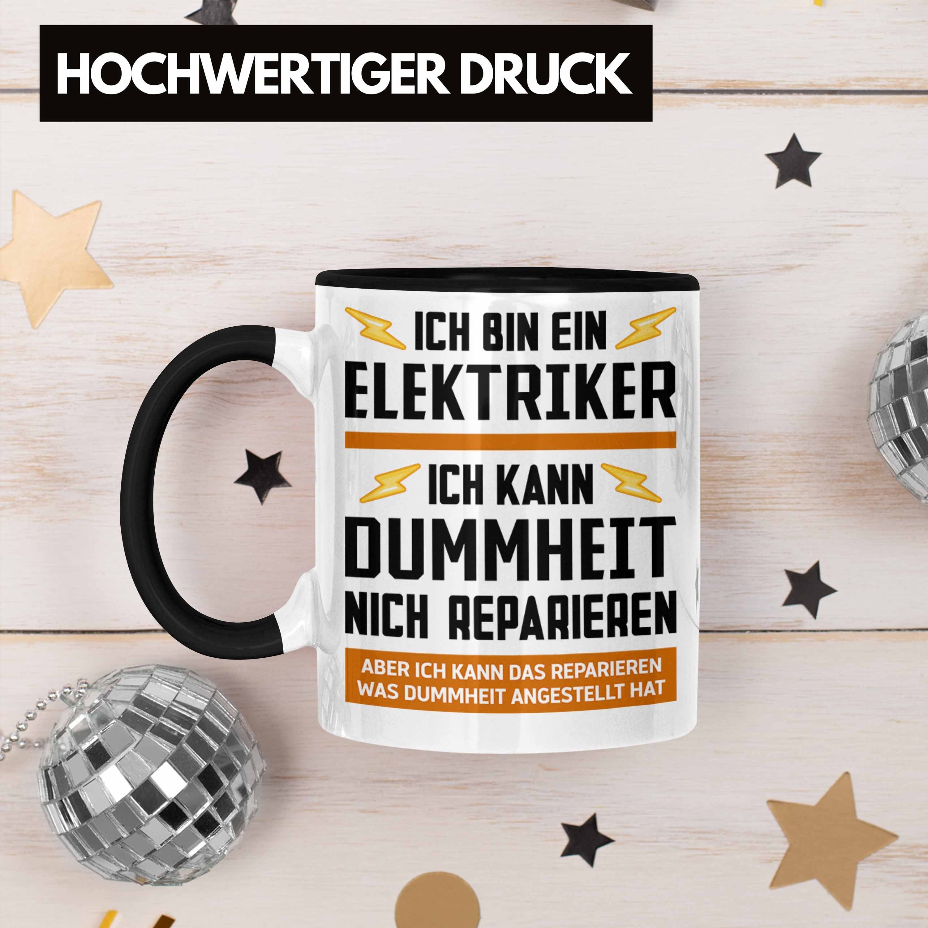 Männer Elektriker Gadget Geschenke Lustig Geschenk Tasse Tasse Trendation Trendation - Schwarz Kaffeebecher Spruch Kaffeetasse