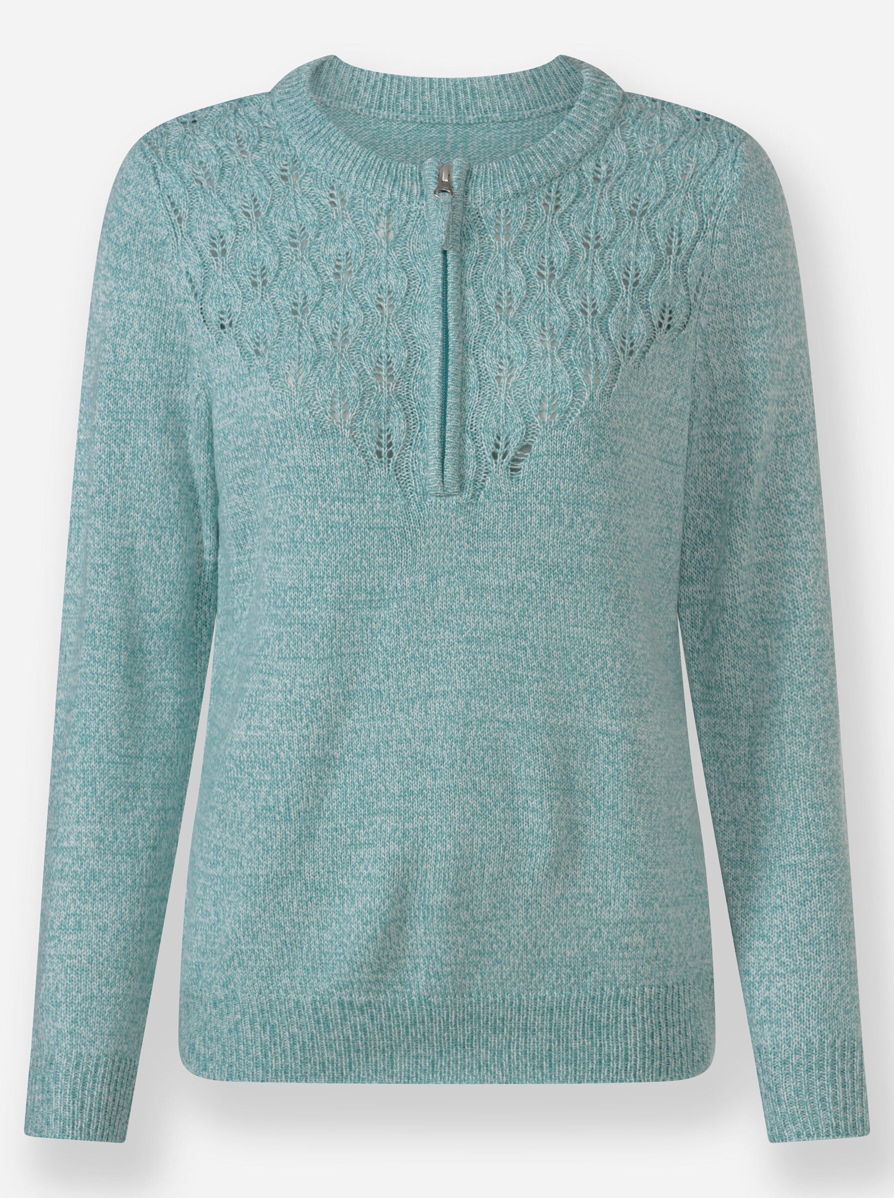 Strickpullover Pullover Langarm Ajour