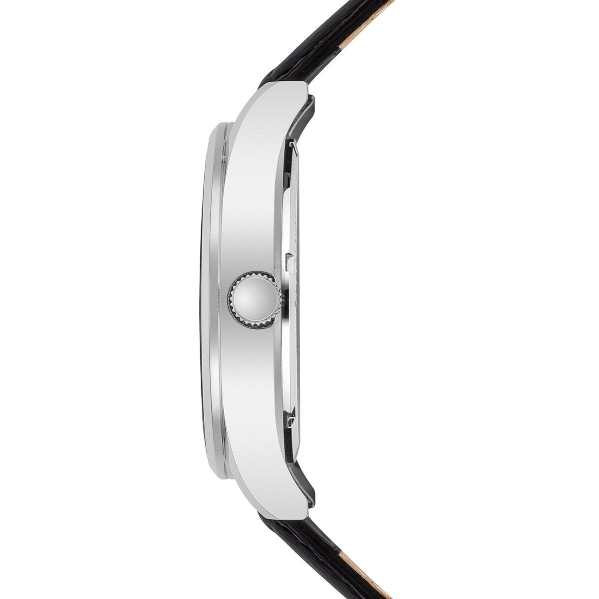 Rhodenwald & Söhne Quarzuhr Couragian schwarz, mit Echtleder-Armband – Bild 4 von 5