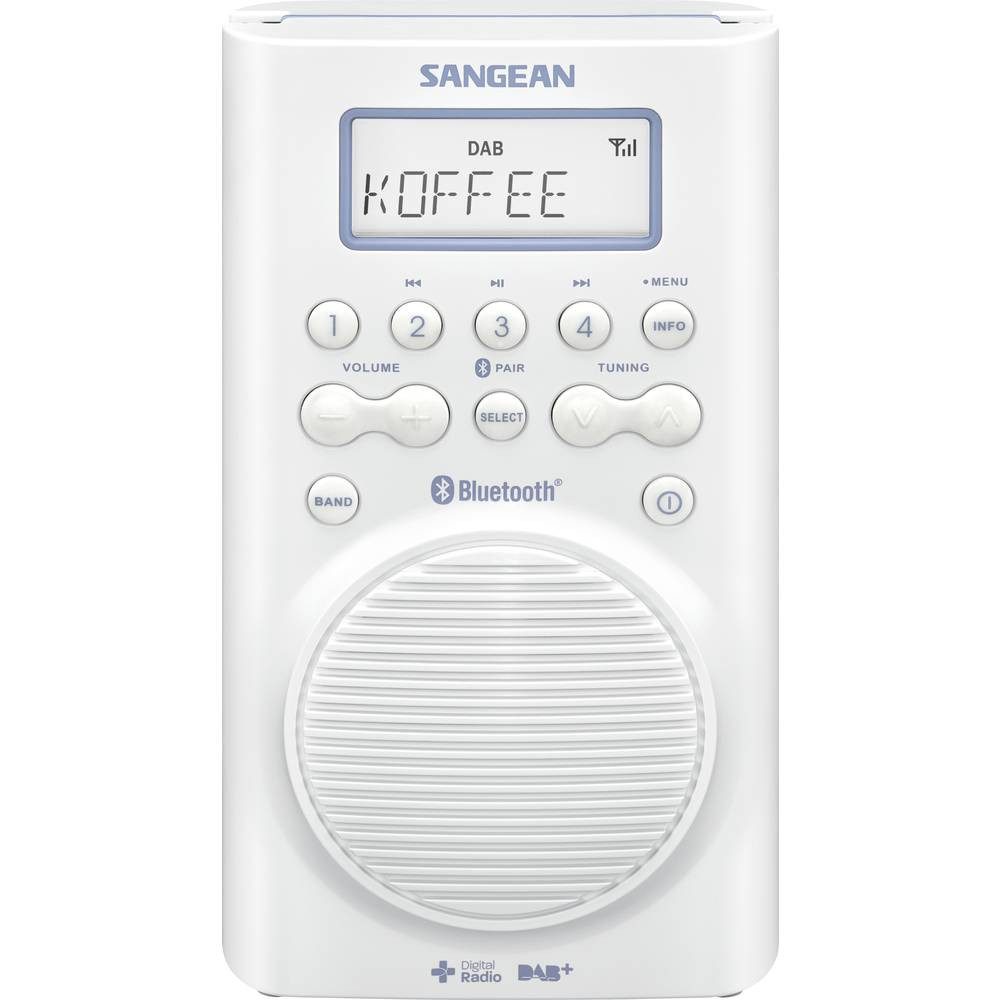 Sangean Tragbares DAB+ / UKW / Bluetooth®-Reiseradio H205 Radio (wasserdicht)