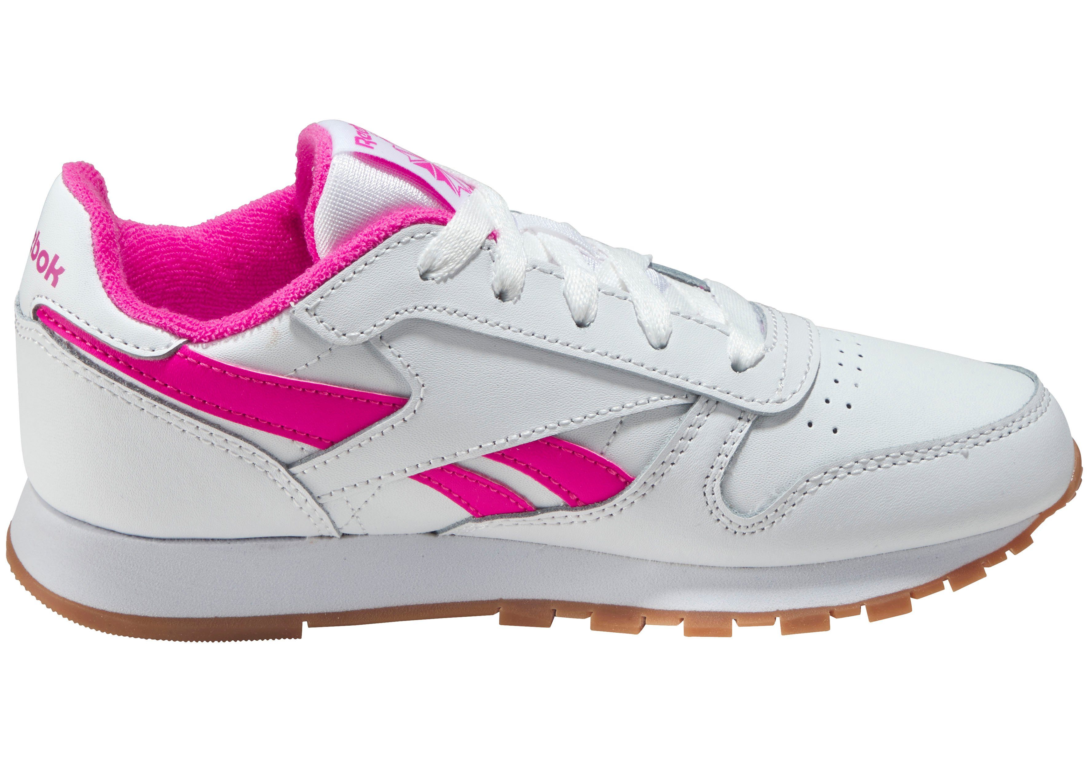 LEATHER CLASSIC weiß-pink Reebok Classic Sneaker