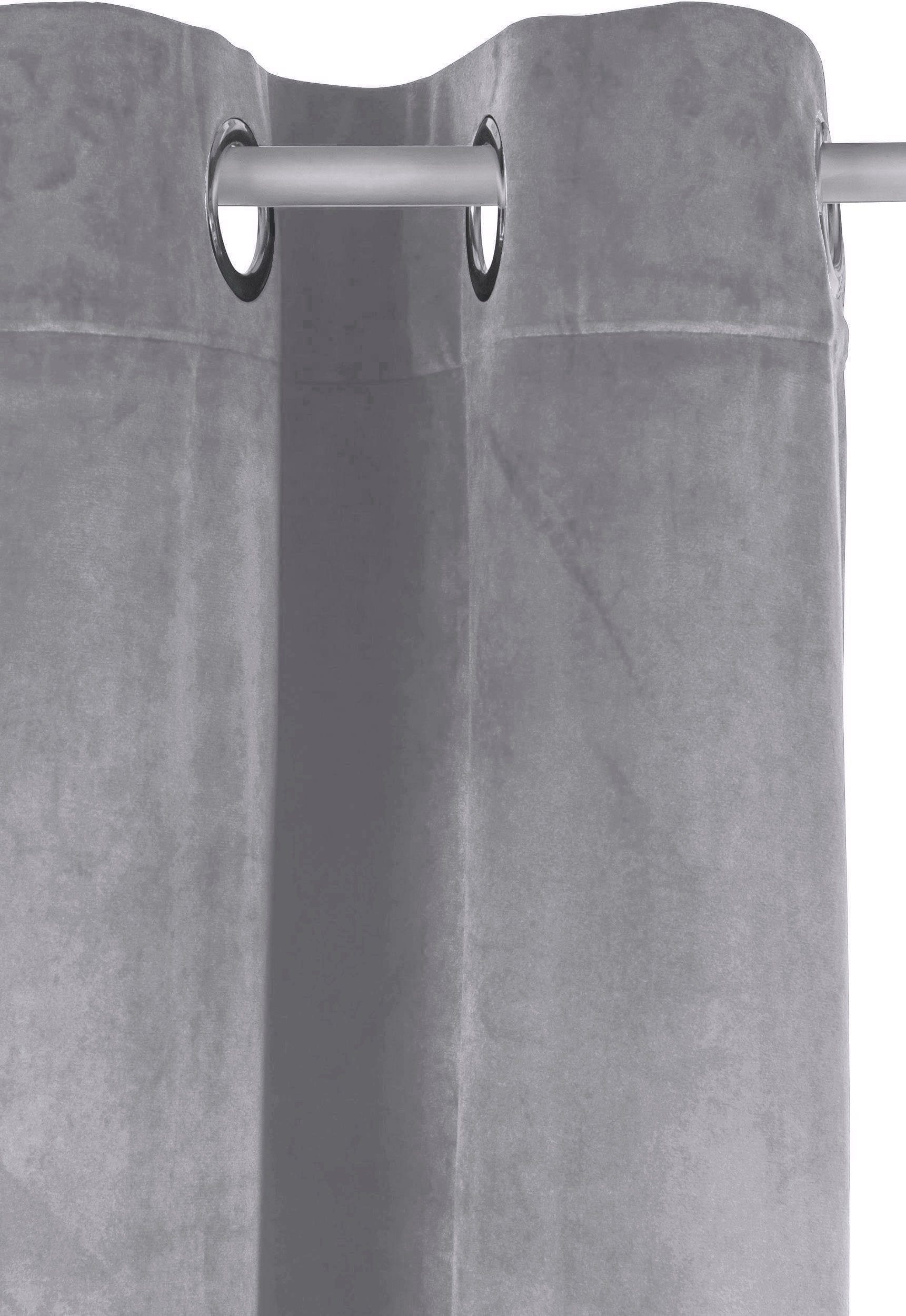 LeGer Home by Lena Gercke Gardine LADINA, 1 Stück, Ösen, blickdicht (1 St), Ösen, blickdicht, Polyester, blickdichter Vorhang, Samt Vorhang - Premium – Bild 4 von 5
