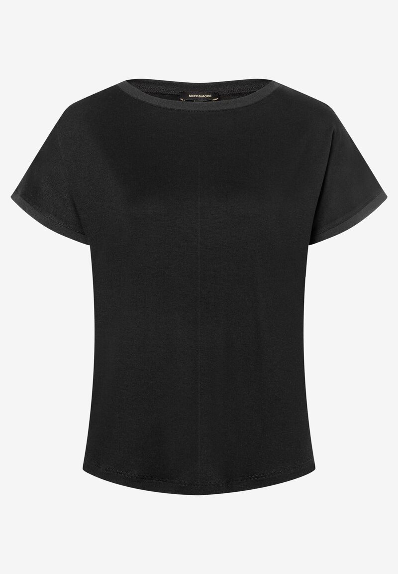 MORE&MORE Kurzarmshirt Paillettenherzenshirt günstig online kaufen