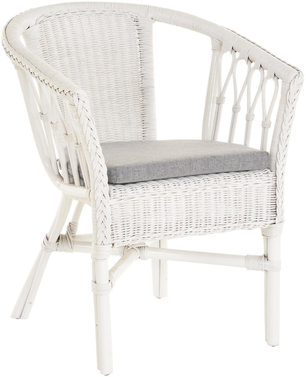 Krines Home Sessel Stapelbarer Rattansessel Bistro günstig online kaufen