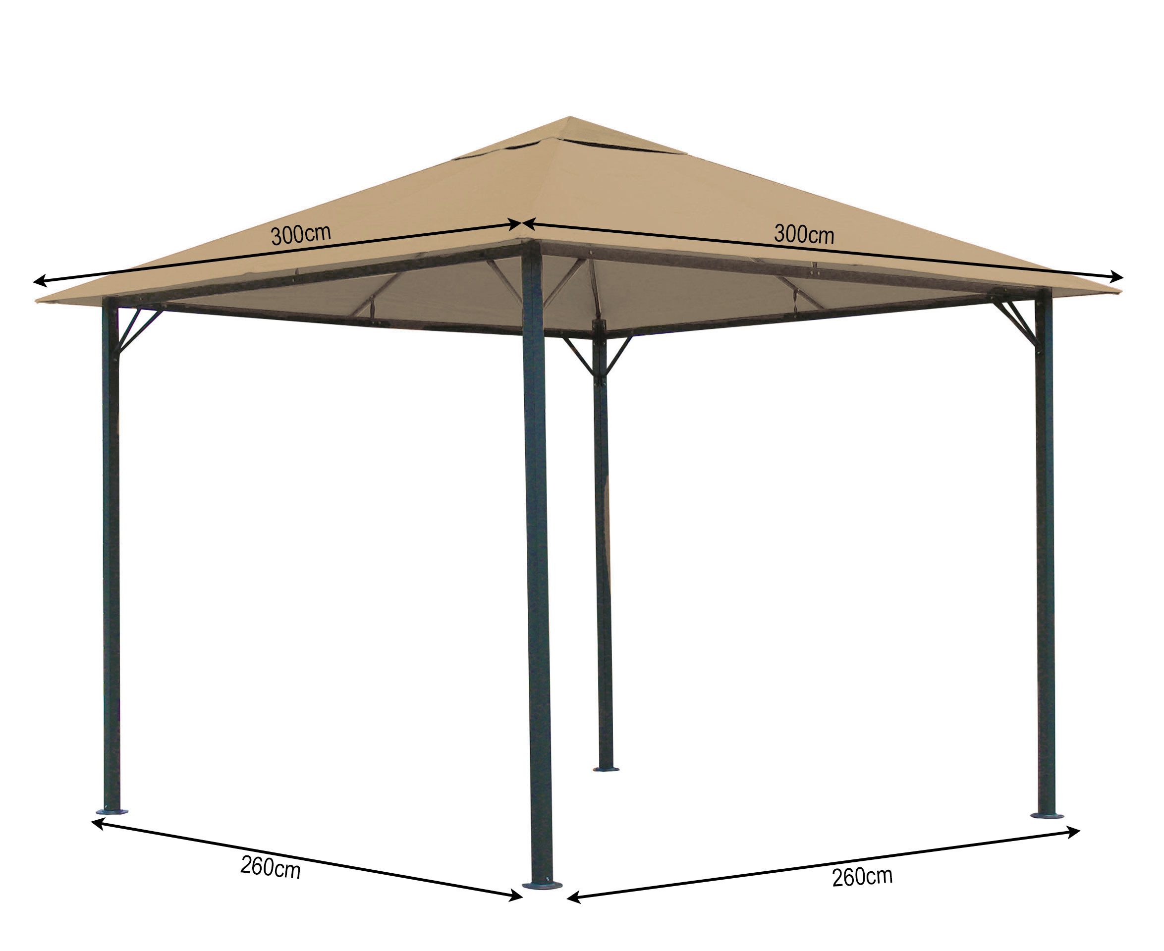 Quick Star Pavillon Pavillon Nizza 3x3m günstig online kaufen