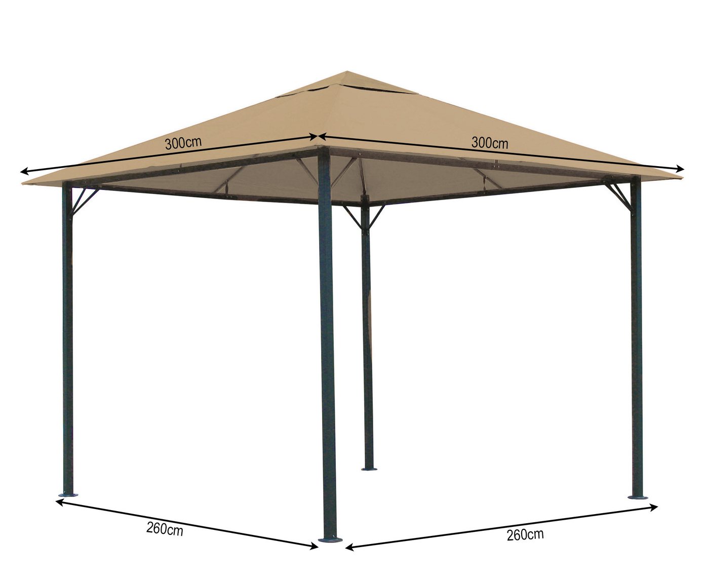 Thumbnail - Quick Star Pavillon Pavillon Nizza 3x3m Sand