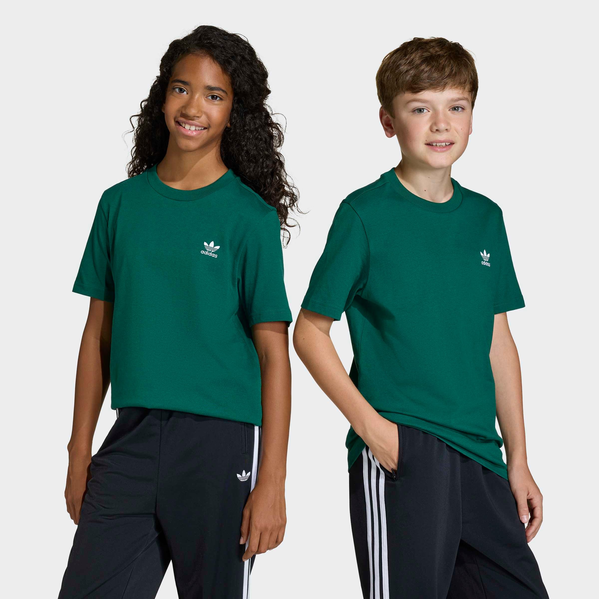 adidas Originals T-Shirt TEE für Kinder und Teens, mit gerippten Details, mit Rundhalsausschnitt