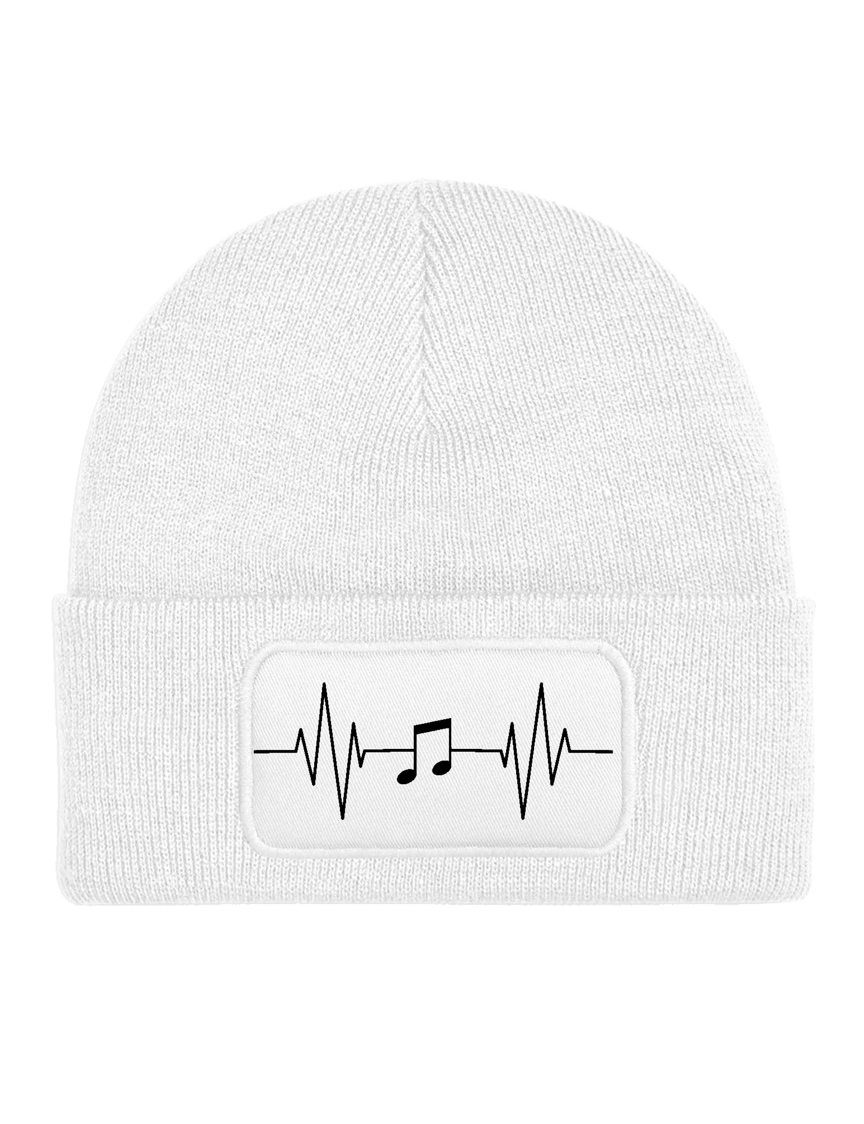 Youth Designz Beanie Heart Beat Music Singen Musikaliasch Unisex Beanie Müt günstig online kaufen