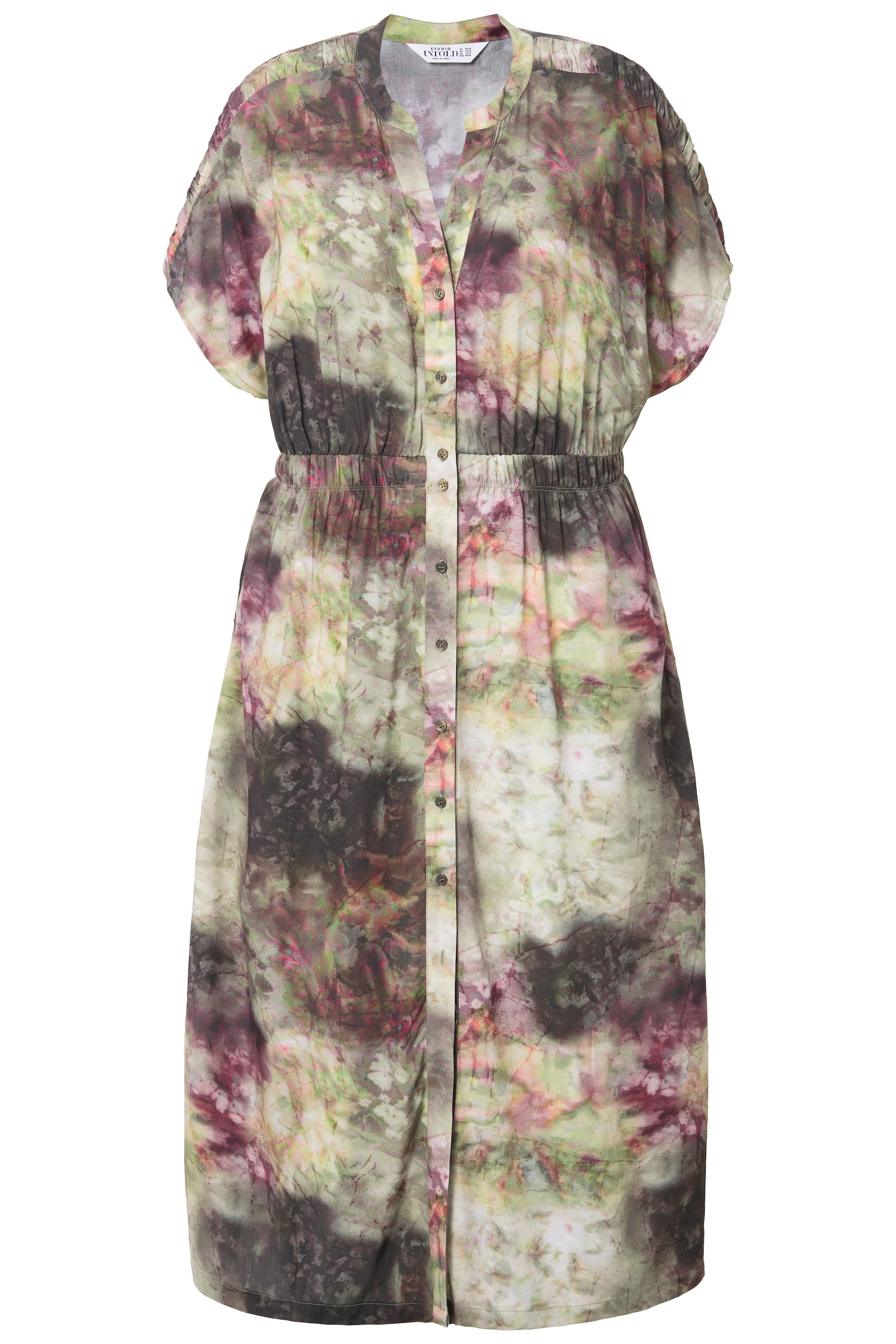 Studio Untold Midikleid Maxikleid oversized Marmor-Muster günstig online kaufen
