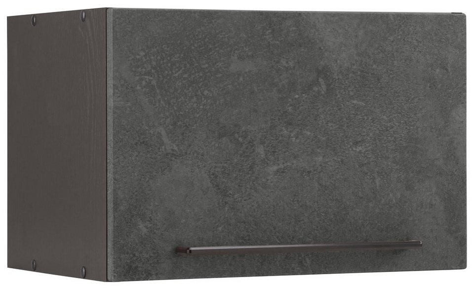 HELD MÖBEL Klapphängeschrank Tulsa 50 cm breit, mit 1 Klappe, schwarzer  Metallgriff, MDF Front