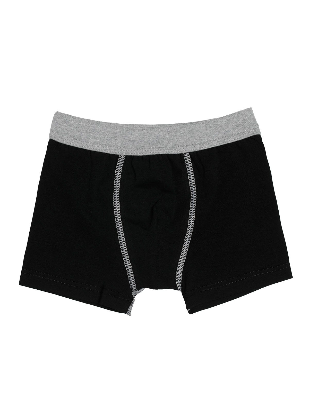 Sweety for Kids Beinausschnitt 6er Single Jersey schwarz Shorts gerader (Spar-Set, Knaben 6-St) Sparpack Boxershorts