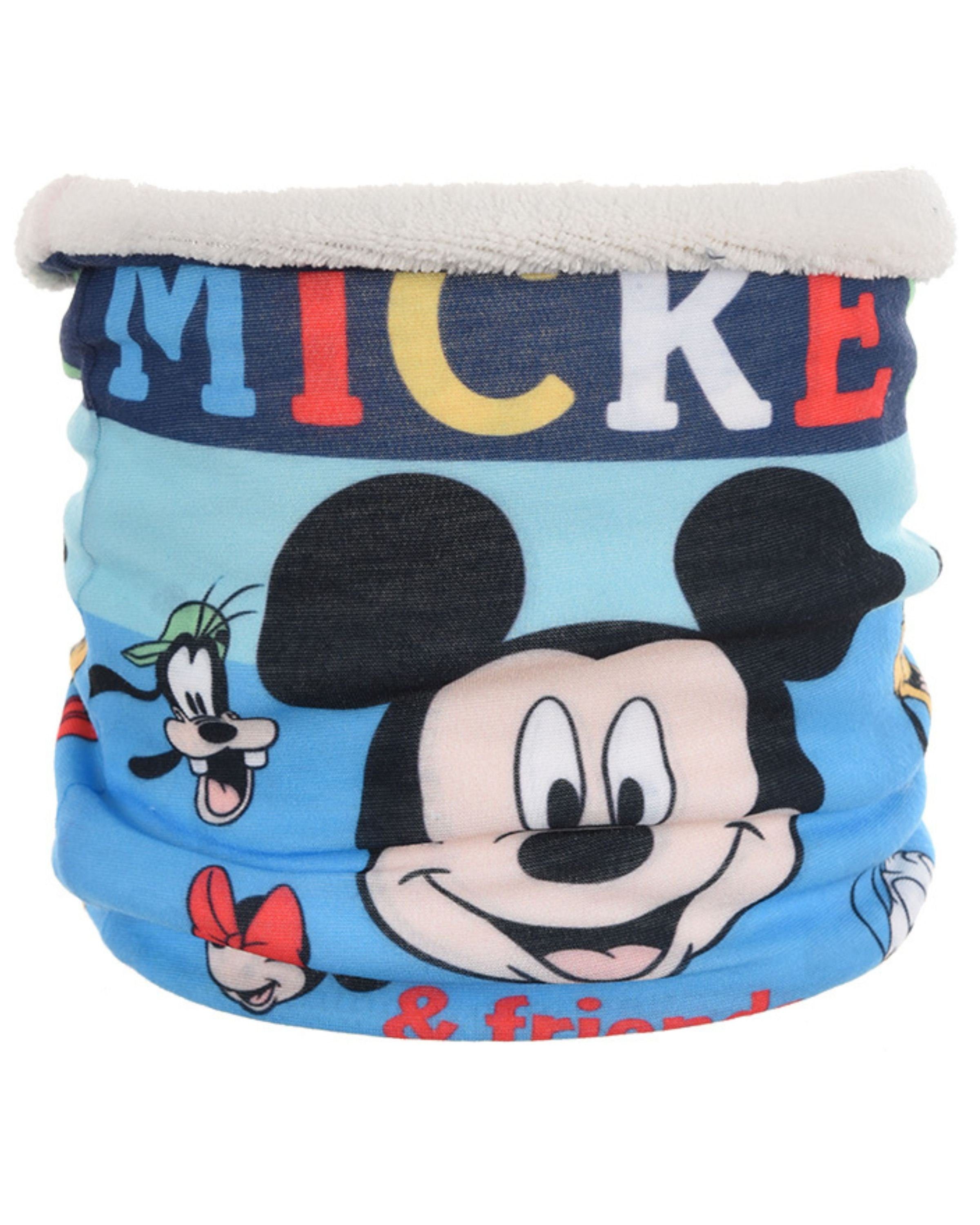 Fleece Futter & Mickey warm Kinder Friends, Mickey & Loop Disney Maus weich Mouse mit Schlauchschal