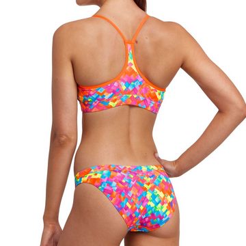 Funkita Bustier-Bikini Sports Top + Brief Stroke Rate mit 50+ UV-Schutz