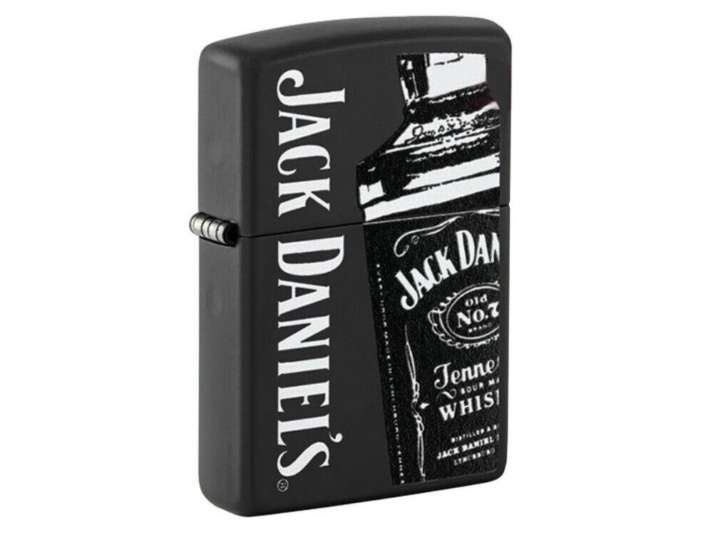 Westernlifestyle Feuerzeug Jack Daniel's Black Matte Color Image in Zippobox
