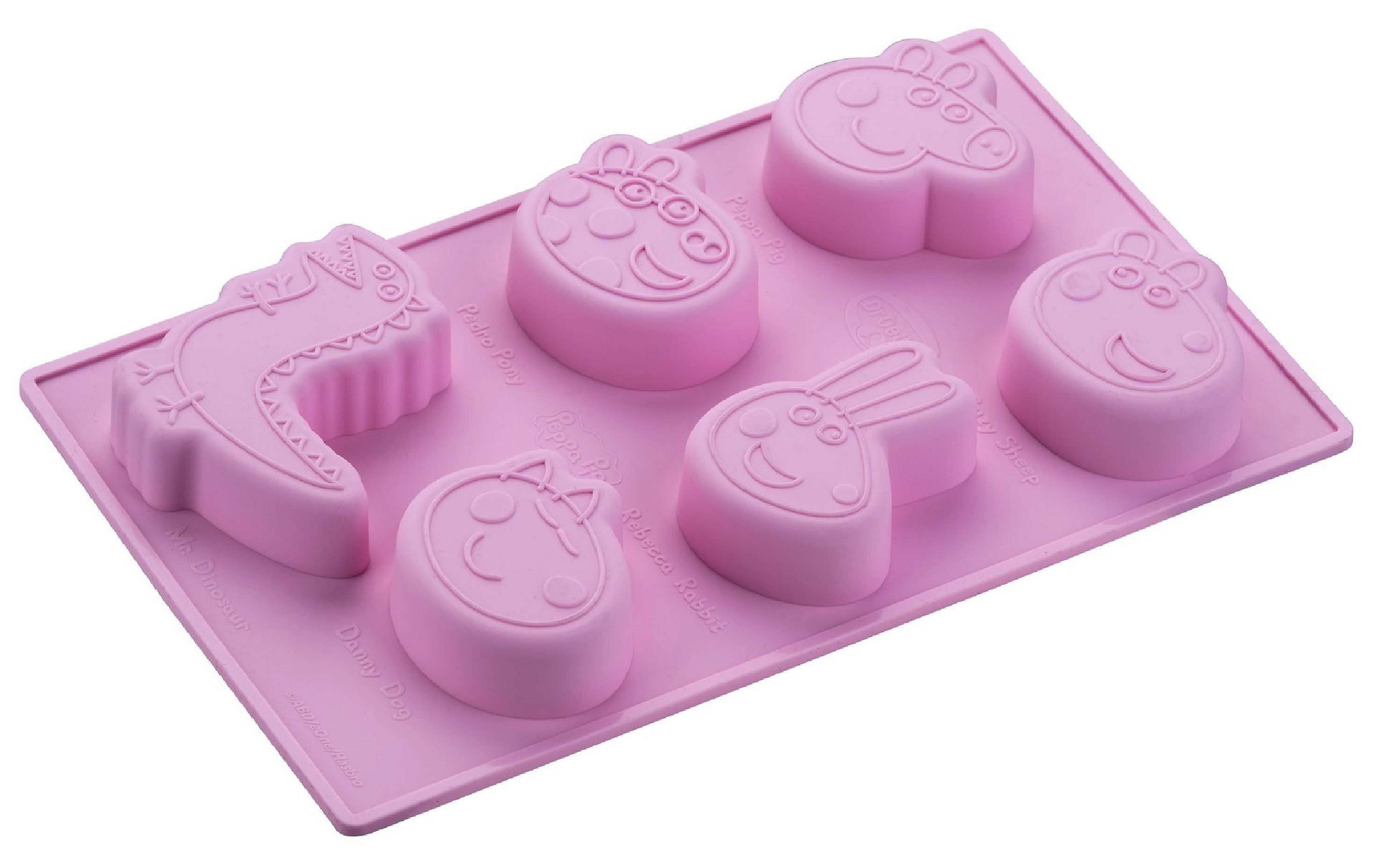 Dr. Oetker Küchenhelfer Backform Dr. Oetker - Silikon Backform Silikonform 6 Mini Küchlein Peppa und
