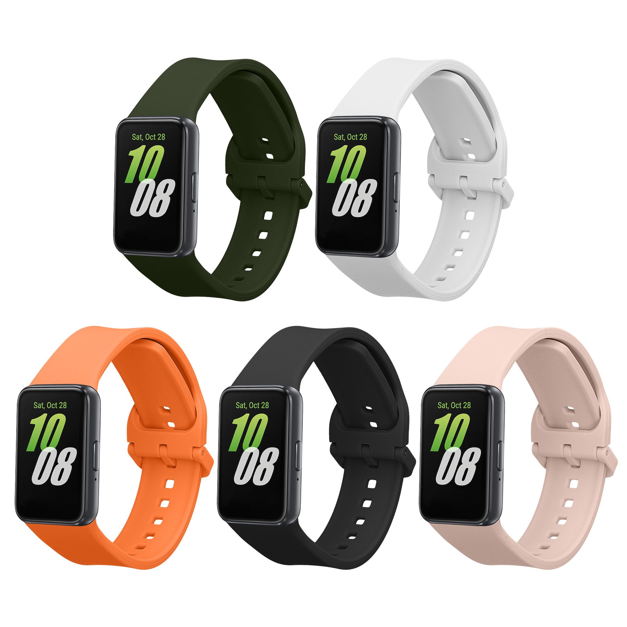 kwmobile Smartwatch-Armband 5x Sportarmband für Samsung Galaxy Fit 3 Armban günstig online kaufen