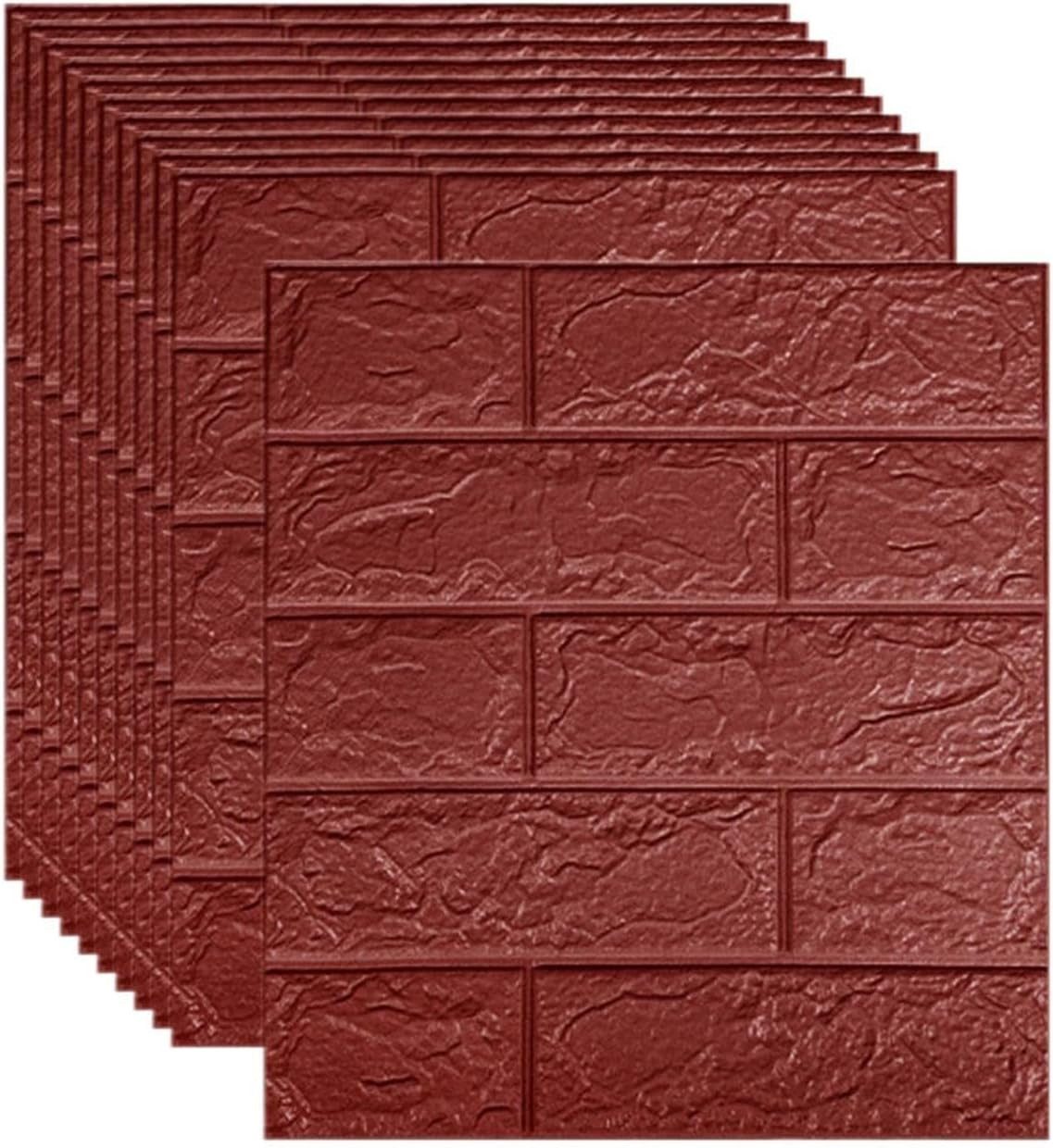 Coonoor 3D-Tapete 10 stück selbstklebende Wandpaneele 35x38 cm, (10 St), DIY Wandtapete, Geeignet für Küche, Bad, Schlafzimmer, Wohnzimmer
