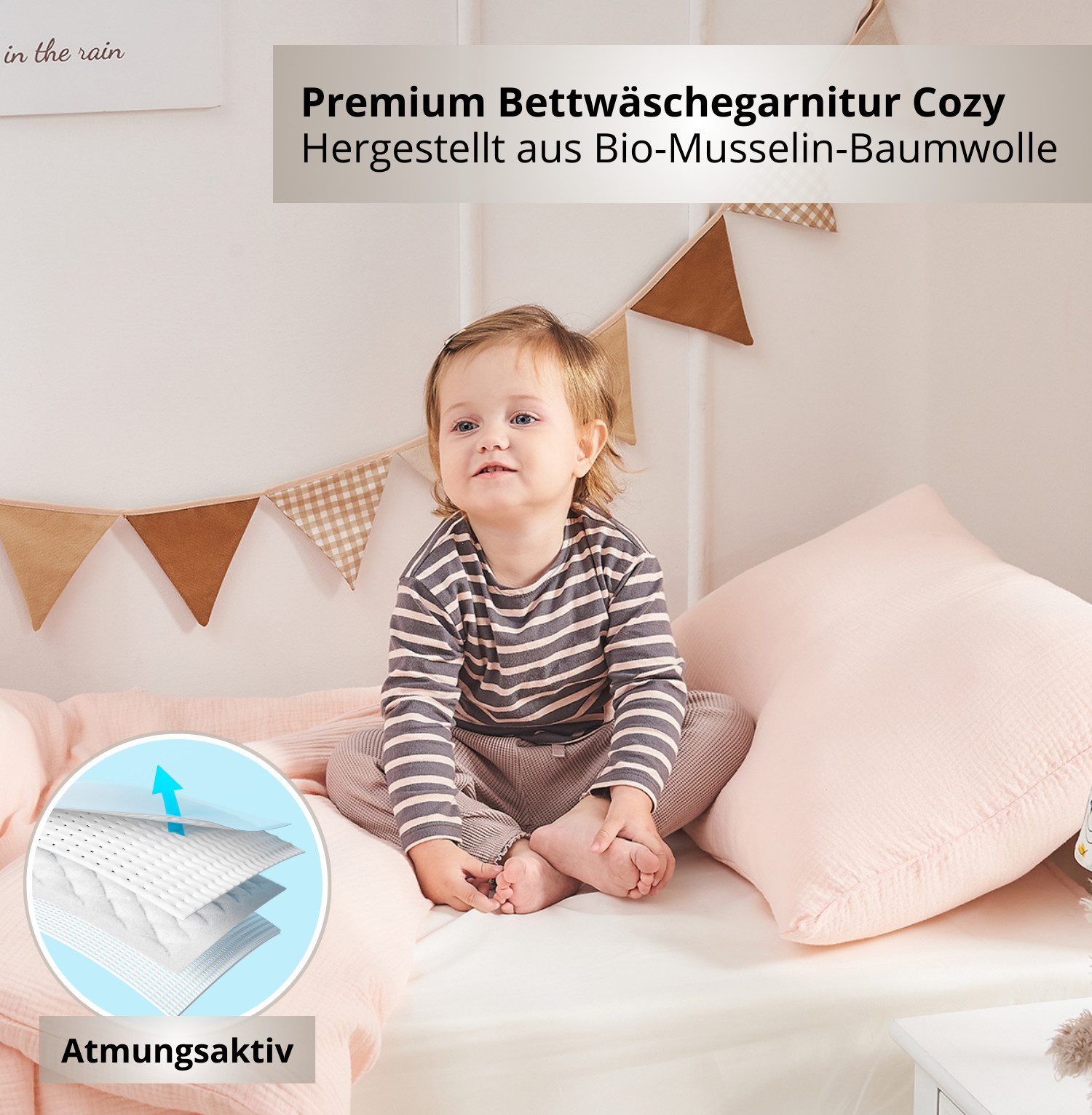Alavya Home® Babybettwäsche 2-teiliges Bettwäsche - Kinderbettwäsche, 100% günstig online kaufen