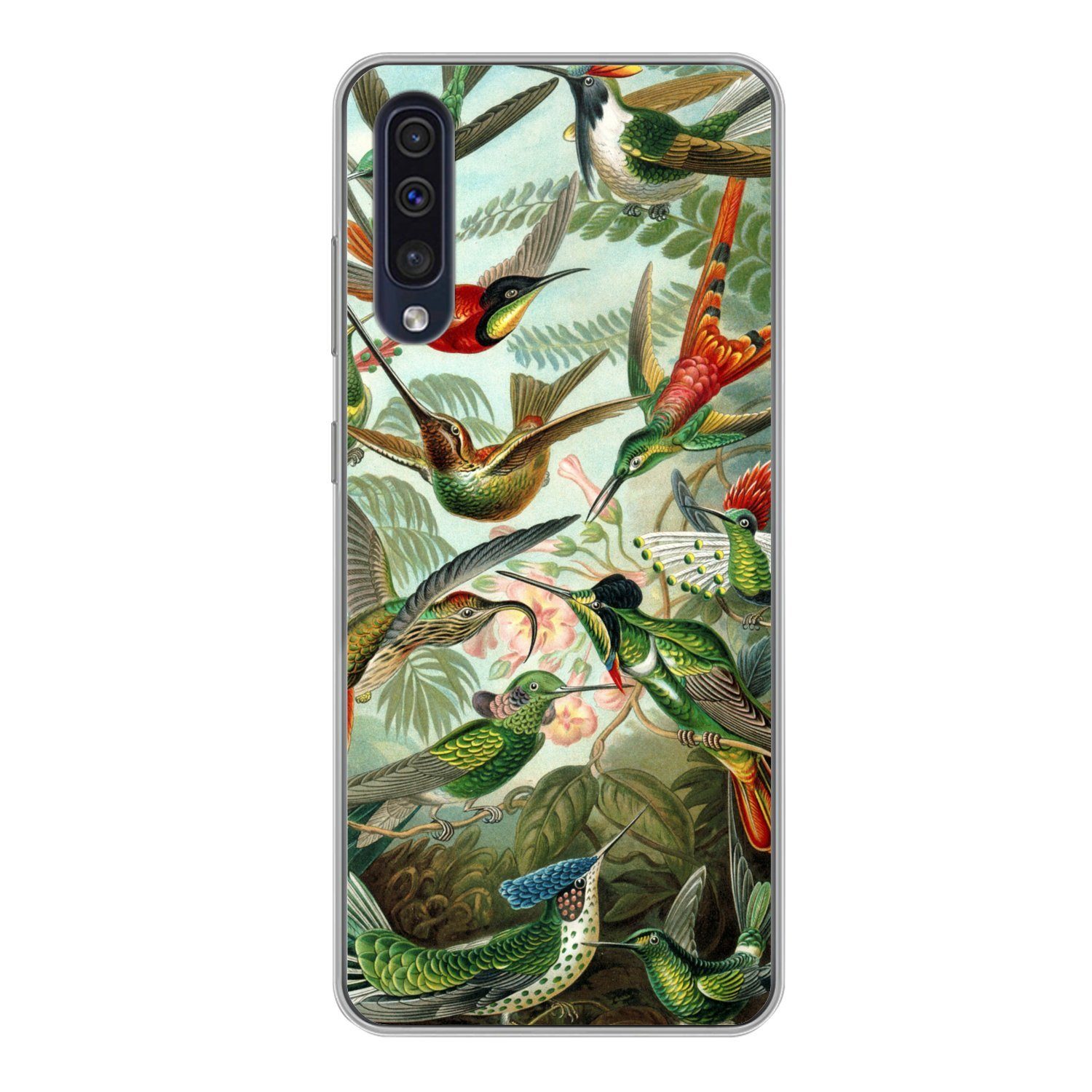 MuchoWow Handyhülle für Samsung Galaxy A50 Trochilidae - Alte Meister - Kunst, Smartphone-Bumper, Print, Handy Schutzhülle Dünn