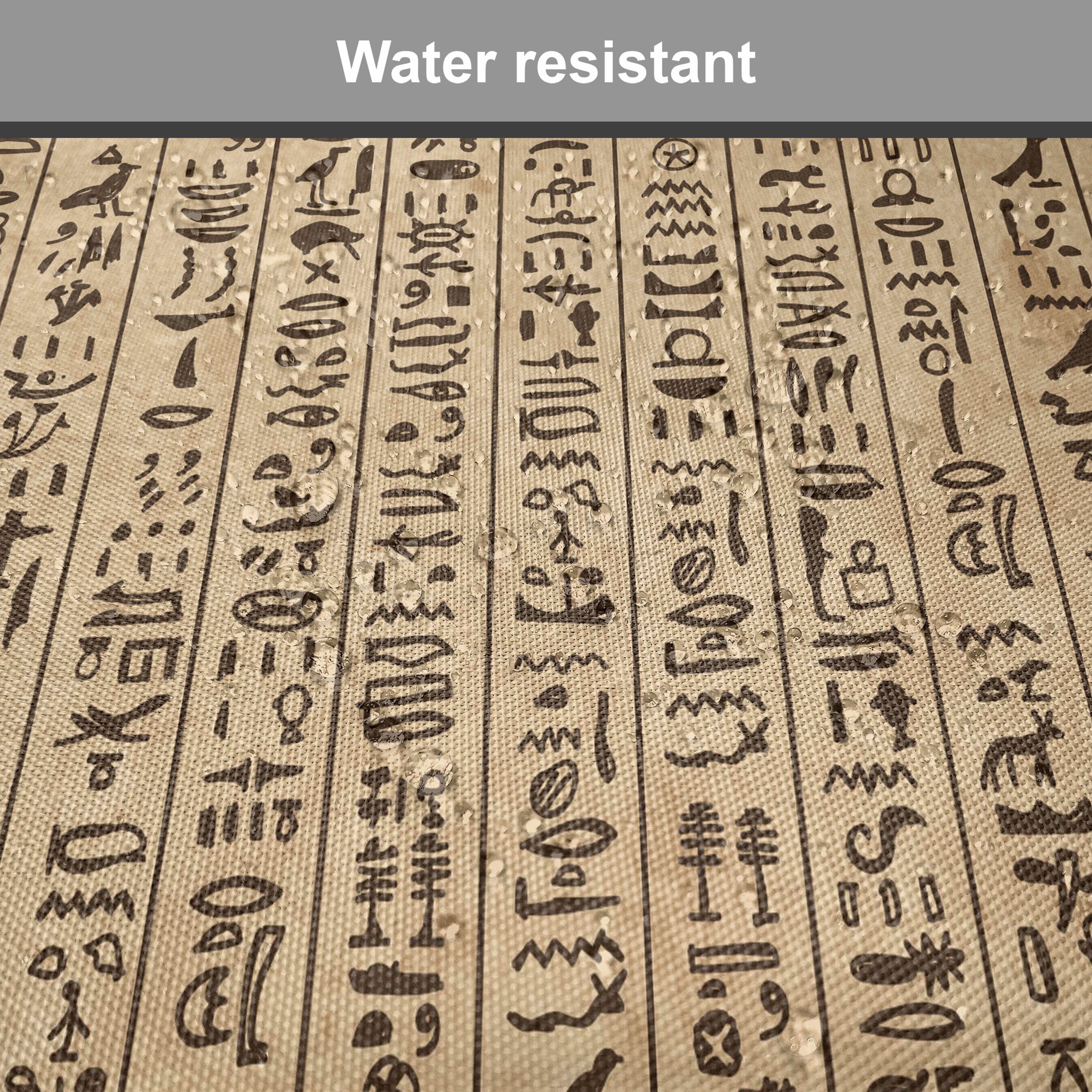 Riemen Küchensitze, Kissen mit für Dekoratives Abakuhaus wasserfestes Stuhlkissen Hieroglyphs Ancinet ägyptisch