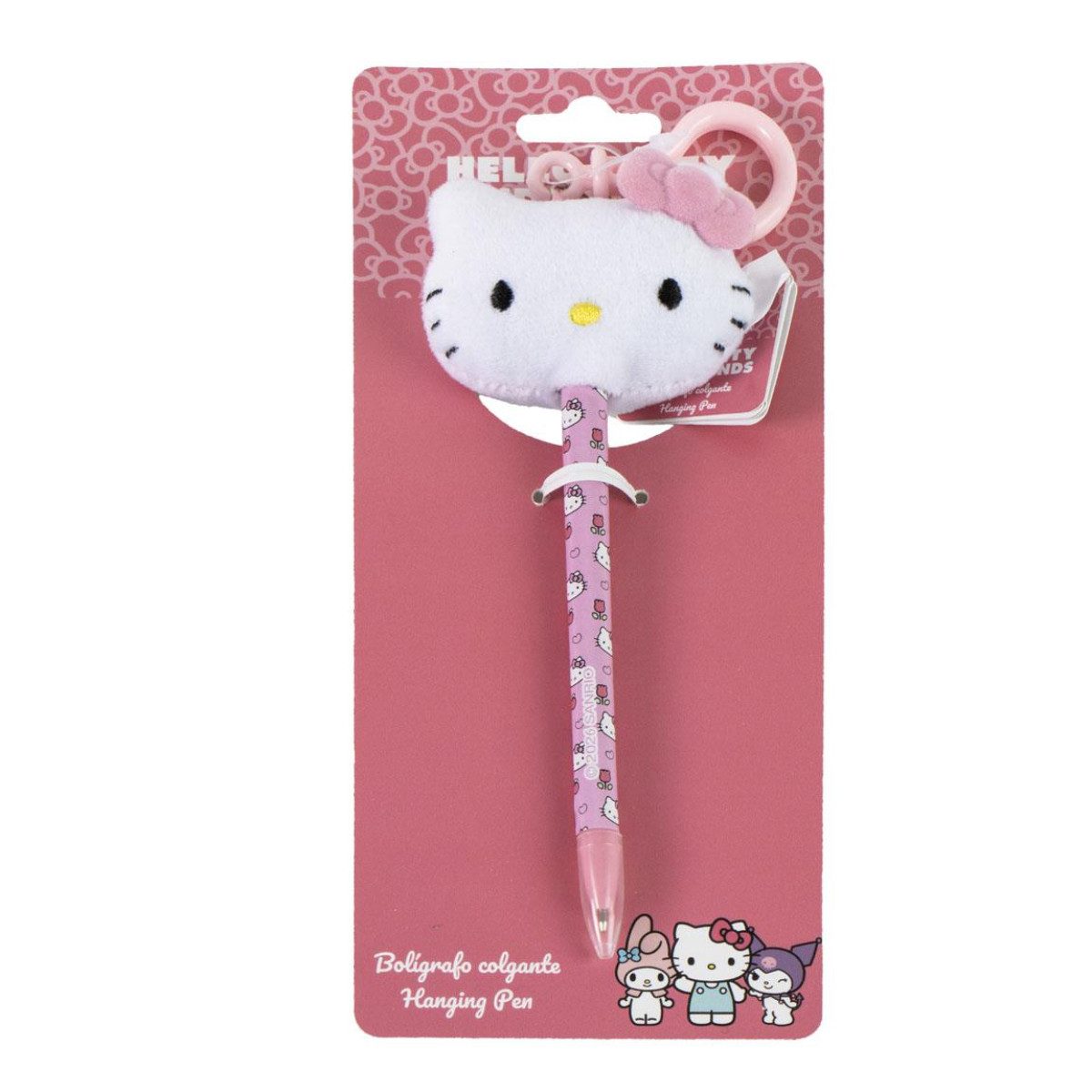Hello Kitty Kugelschreiber Stift mit Anhänger für Tasche Rucksack und Fans