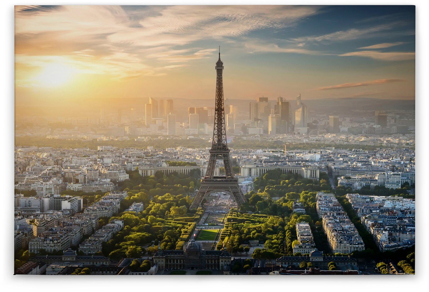 A.S. Création Leinwandbild Eiffel Tower, Kinder, Kunst, Paris (1 St), Paris Keilrahmen Bild Eiffelturm Leinwand-Bild Wohnzimmer modern Wand