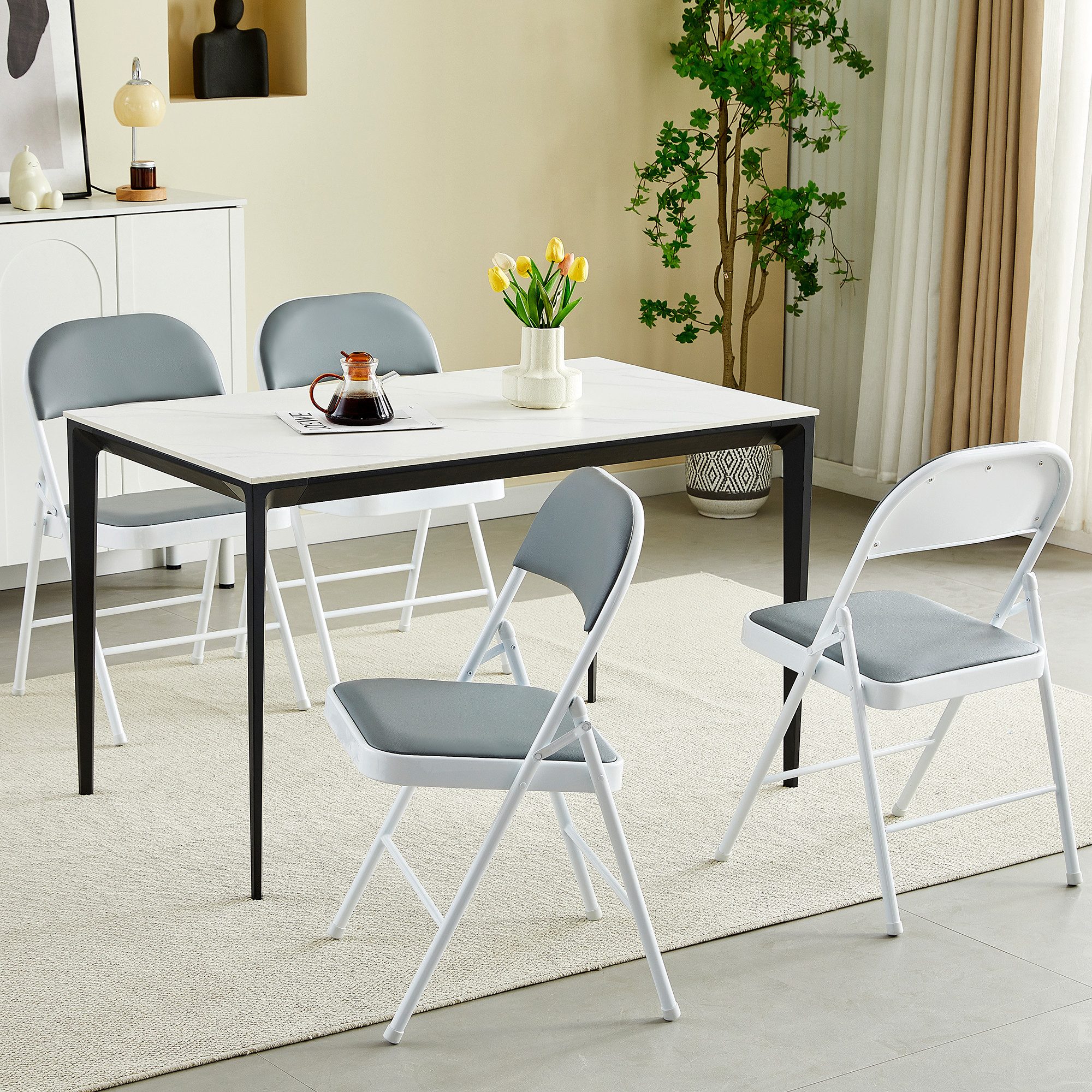 MCC direct Klappstuhl Kunstleder Klappstuhl gepolstert im 1er, 2er, 4er und günstig online kaufen