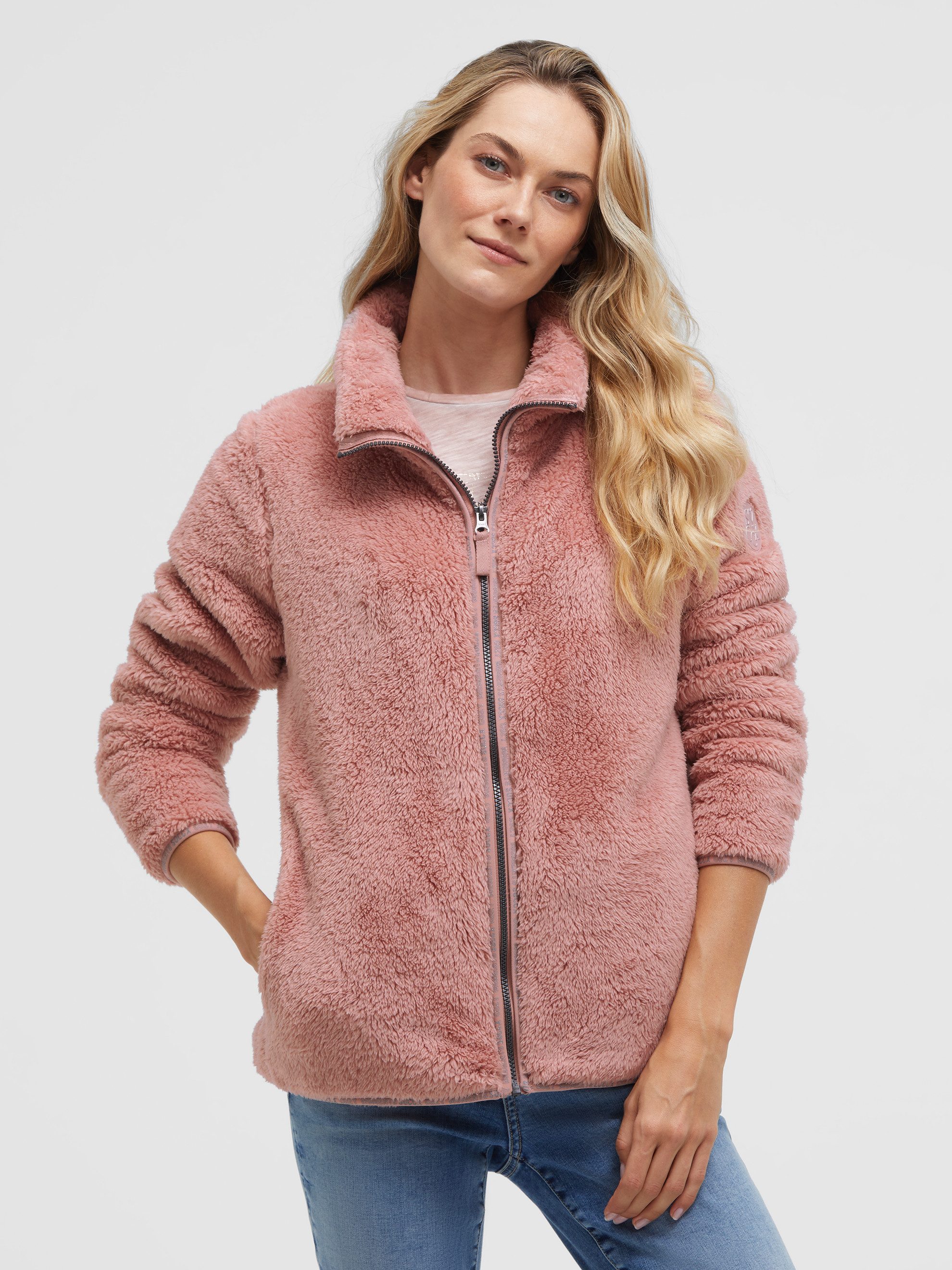 SOCCX Fleecejacke mit Stehkragen