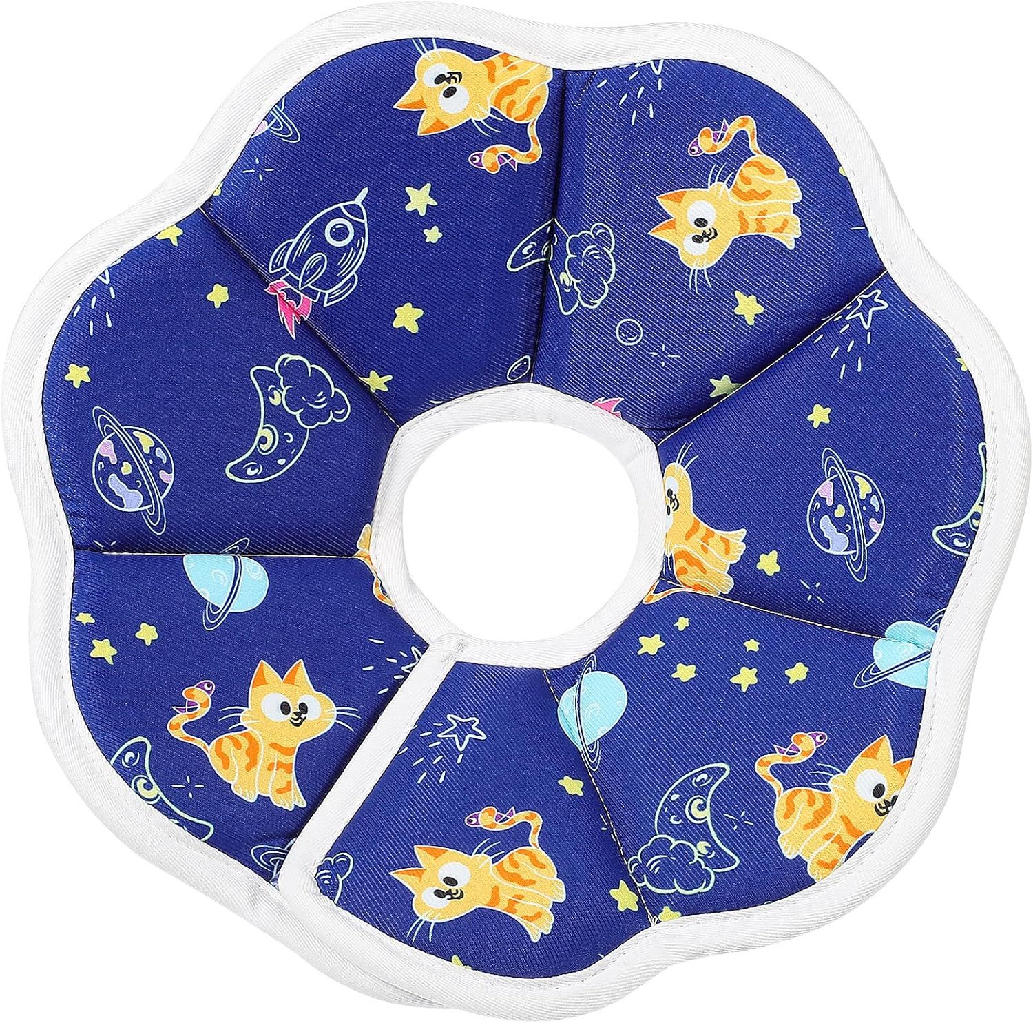Ledander Schutzkragen Halskrause Katze,Einstellbarer Halskrause Katze Halsband, für Welpen, Kleine Hunde und Katzen